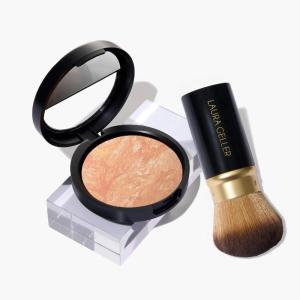 imageLAURA GELLER Baked BalancenBrighten Foundation with Retractable Airbrush Kabuki Brush Makeup Set Light 2 PC