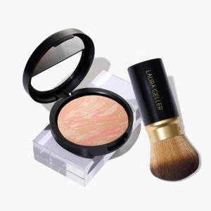 imageLAURA GELLER Baked BalancenBrighten Foundation with Retractable Airbrush Kabuki Brush Makeup Set Porcelain 2 PC