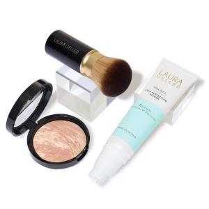 imageLAURA GELLER NEW YORK Lauras MustHaves Kit 3pc Baked BalancenBrighten Powder Foundation Fair  Spackle Skin Perfecting Makeup Primer Hydrate  Airbrush Round Kabuki Brush01 Porcelain