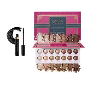 imageLAURA GELLER NEW YORK The Delectables Soho Shimmers Eyeshadow Palette  Includes 14 ShimmerFinish Baked Eyeshadows in Stunning Neutral Shades  LongLasting HighShine Eyeshadows for Everyday09 Delectable Delights ShimmerFinish