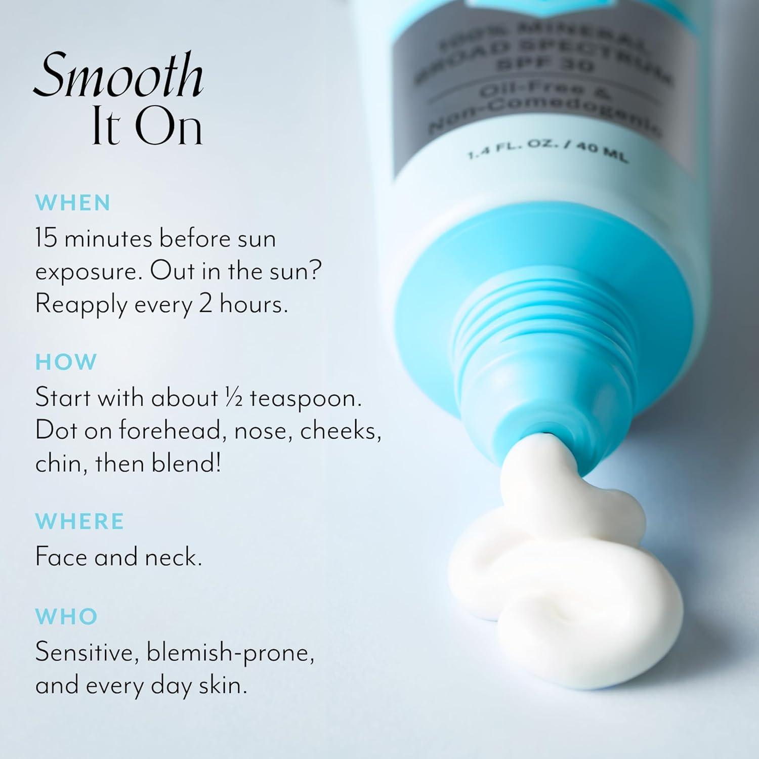 imageBliss Block Star SPF 30 Daily Tinted Mineral Sunscreen with Zinc Oxide  All Skin Tones  100 Mineral Broad Spectrum Sunscreen with Titanium Dioxide ampamp Antioxidant Blend 14 fl ozBlock Star Clarifying SPF