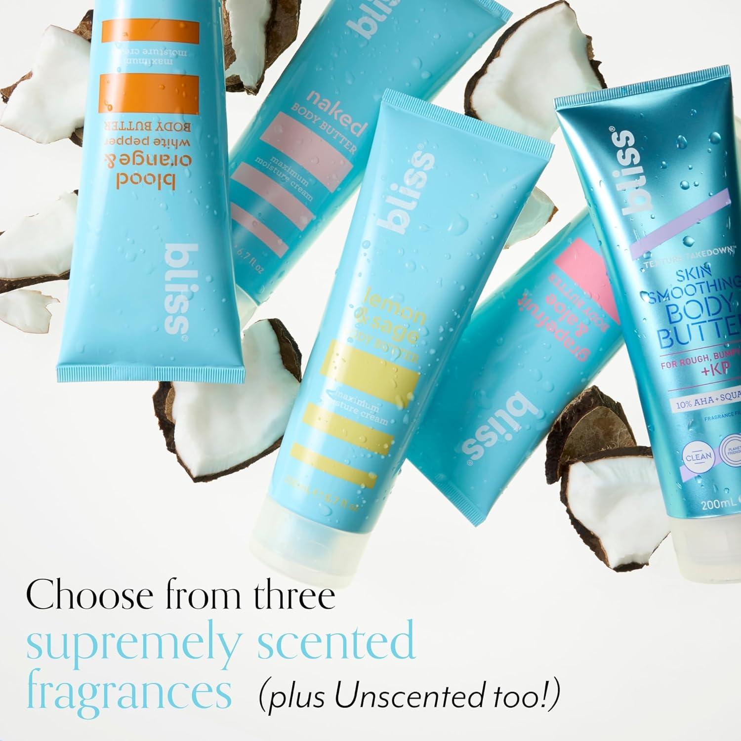 imageBliss Body Butter  Grapefruit and Aloe  Maximum Moisture Cream  67 Fl Oz  Body Lotion for Dry Skin  LongLasting Moisturizer for Women ampamp Men  Vegan and CrueltyFreeBlood Orange  White Pepper