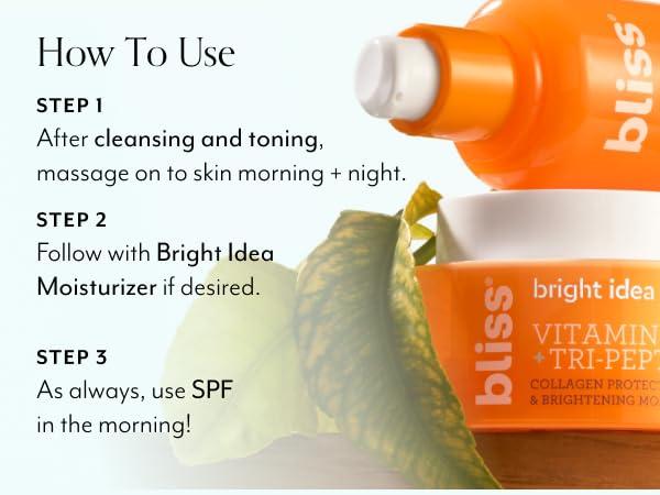 imageBliss Bright Idea Vitamin C Eye Cream  Brighten ampamp Hydrate AntiAging Treatment Reduces Fine Lines Boosts Collagen ampamp Firms 3OEthyl Ascorbic Acid TriPeptide ampamp Licorice Root 05fl oz