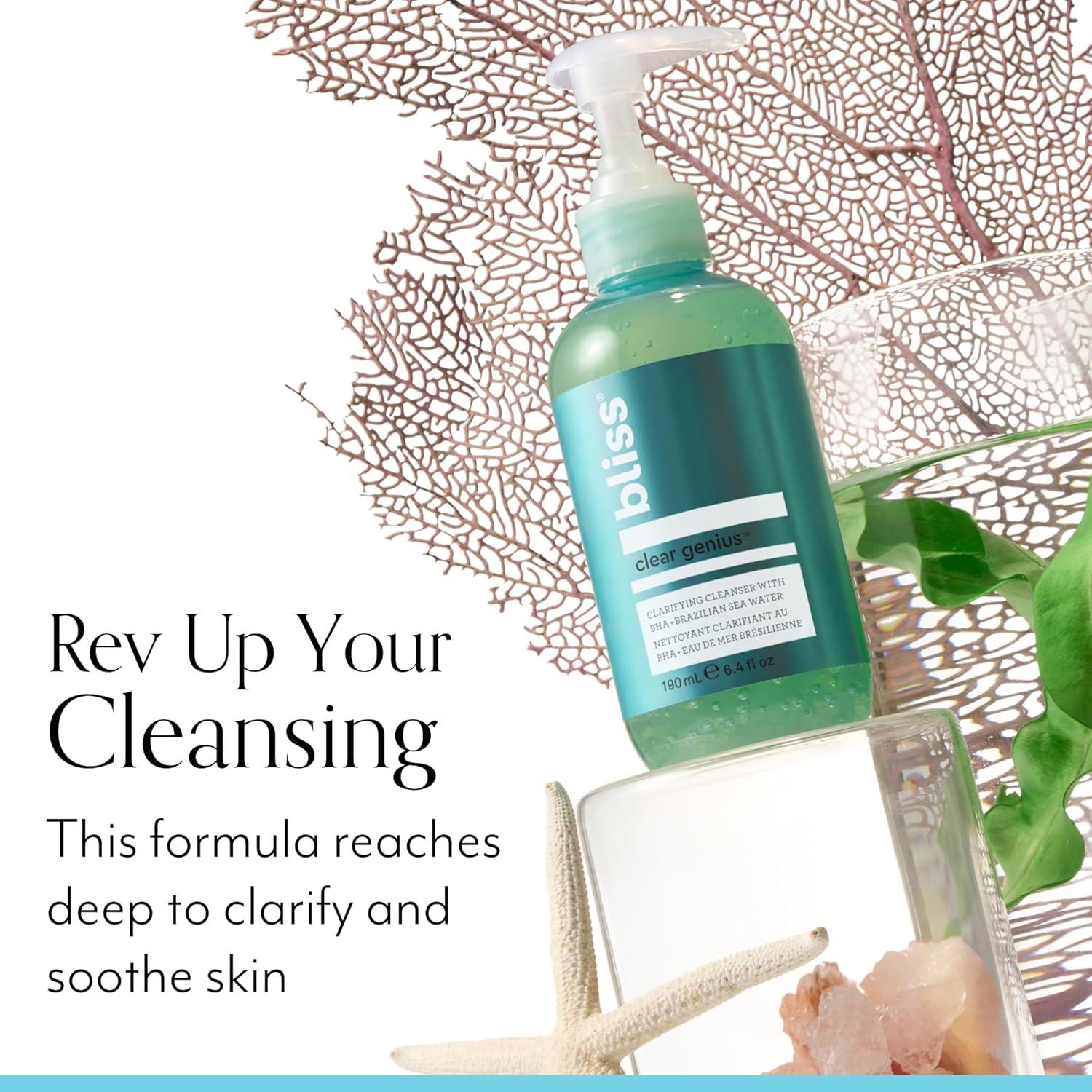 imageBliss Fab Foaming 2In1 Cleanser and Exfoliator with Bamboo Buffers  64 Fl Oz  OilFree Gel Face Wash  Makeup Remover  Vegan ampamp Cruelty FreeClarifyingClear Skin Clear Genius