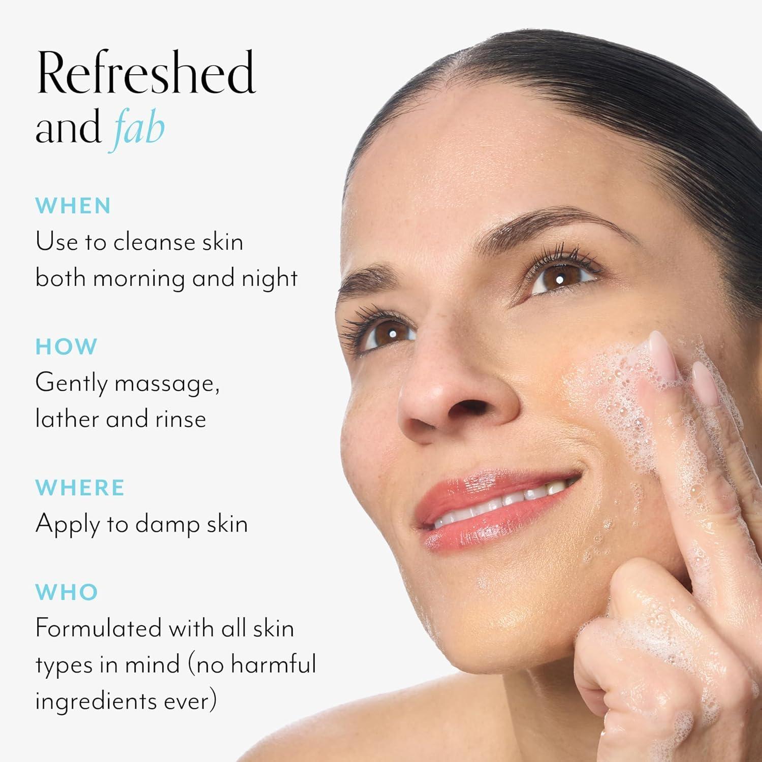 imageBliss Fab Foaming 2In1 Cleanser and Exfoliator with Bamboo Buffers  64 Fl Oz  OilFree Gel Face Wash  Makeup Remover  Vegan ampamp Cruelty FreeFab Foaming  2In1 Cleanser