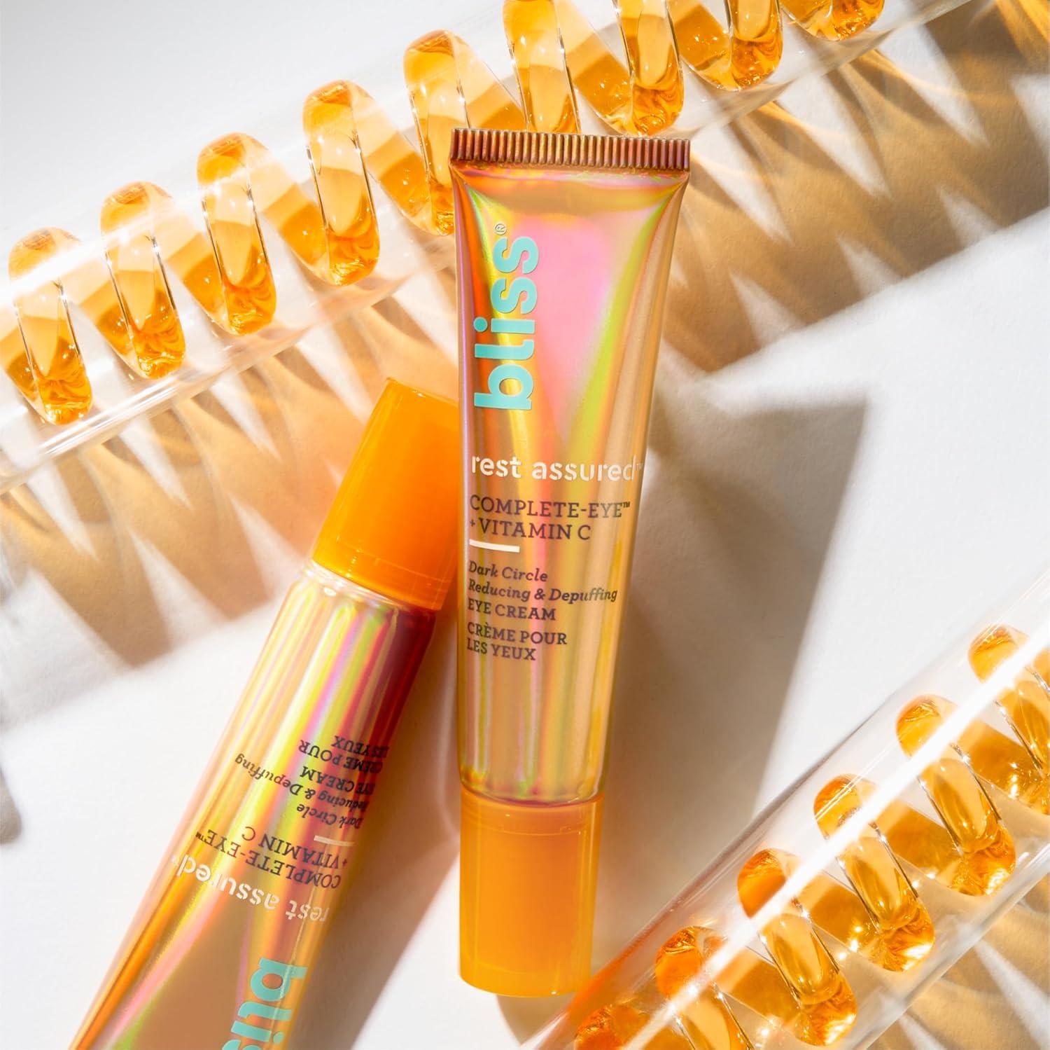 imageBliss Rest Assured  Eye Cream with Vitamin C ampamp Caffeine  05 Fl Oz  Dark Circle Reducing ampamp Depuffing Eye Cream  Clean  Vegan ampamp CrueltyFree