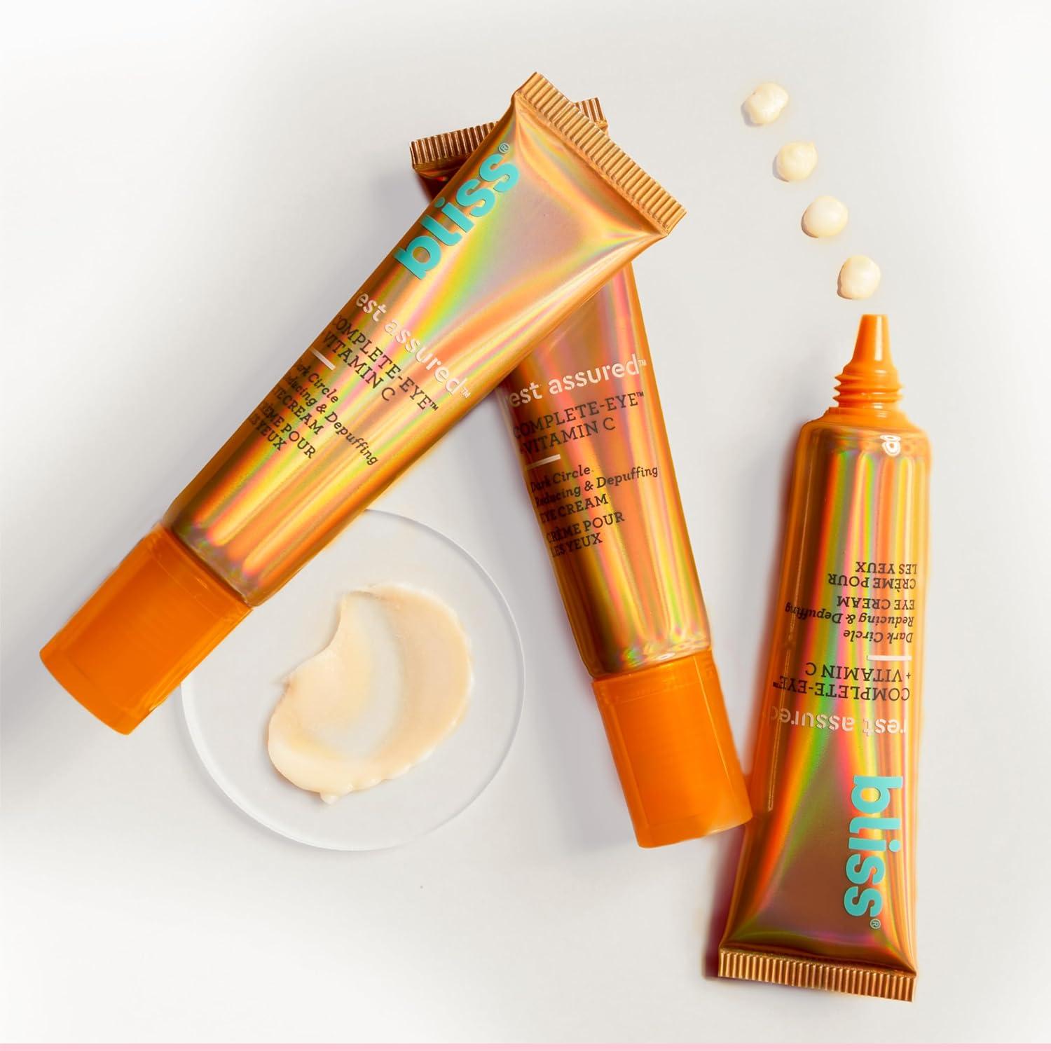 imageBliss Rest Assured  Eye Cream with Vitamin C ampamp Caffeine  05 Fl Oz  Dark Circle Reducing ampamp Depuffing Eye Cream  Clean  Vegan ampamp CrueltyFree