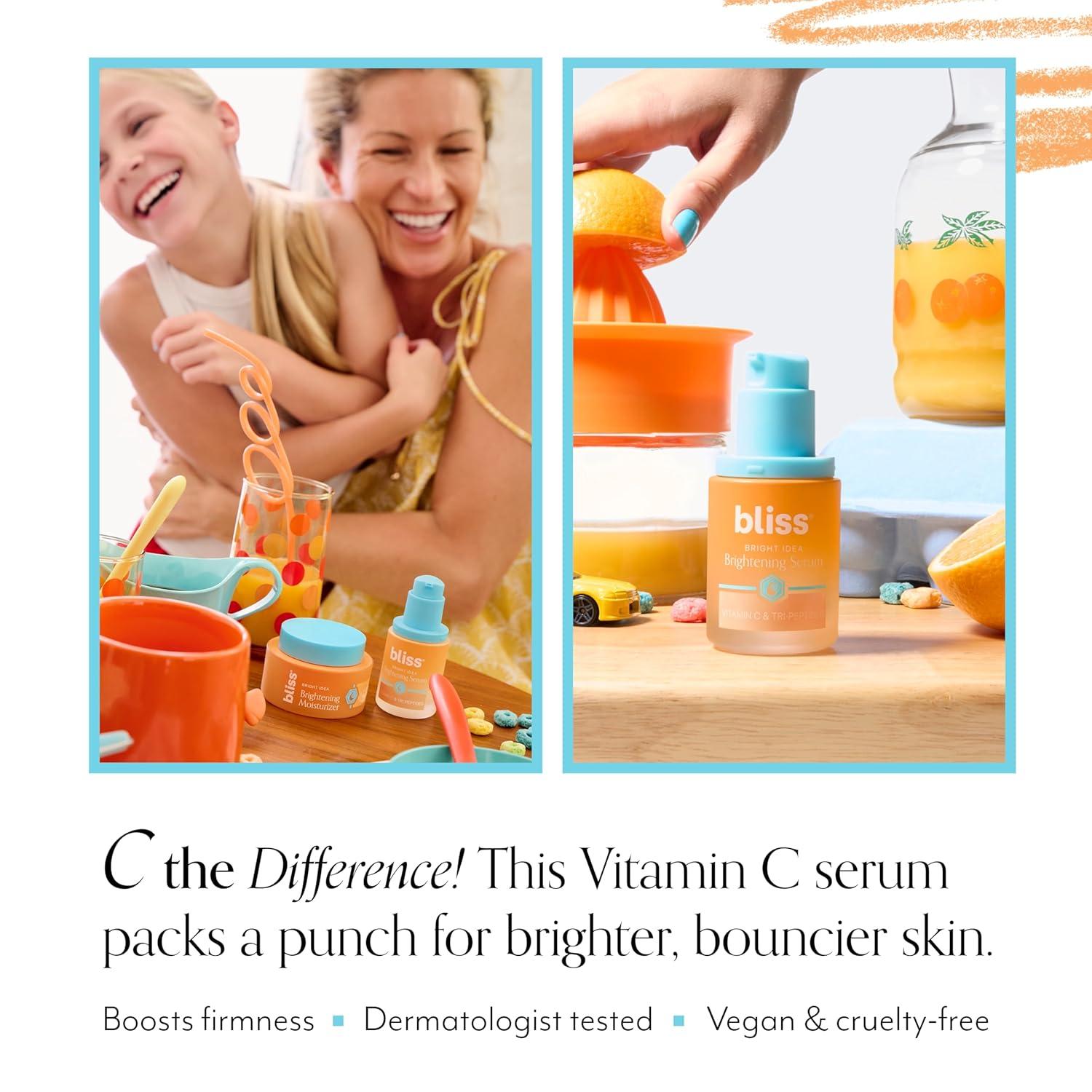 imageBliss Vitamin C  TriPeptide Bright Idea Serum  15 Brightening  Barrier Boost Complex for Radiant Firm Skin  AntiAging Face Serum Boosts Collagen ampamp Elasticity  1 fl oz