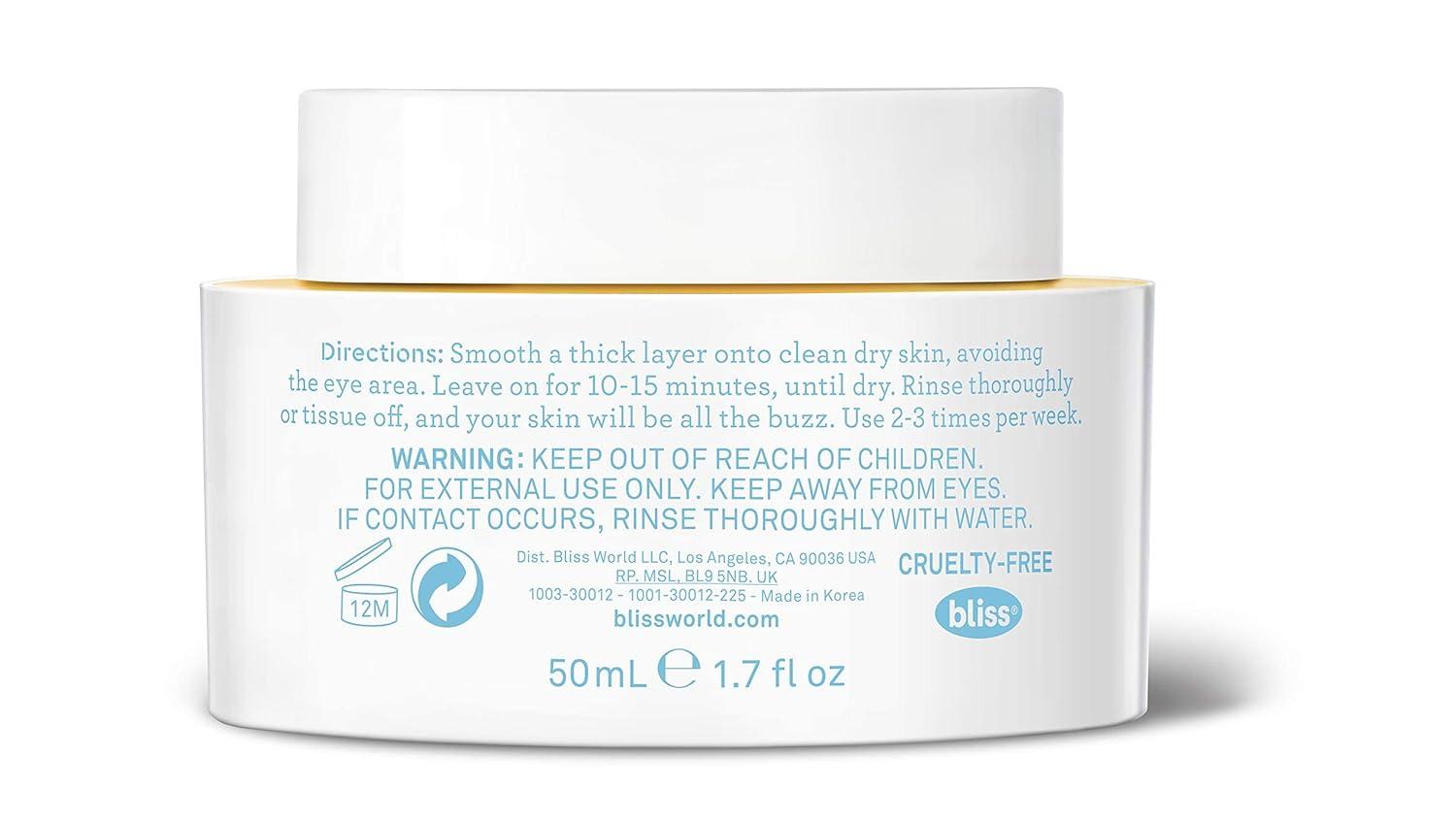 imageBliss What a Melon Overnight Facial Mask  17 Oz  Reviving ampamp Destressing Overnight Mask  Hydrates Nourishes and Softens  All Skin Types  Vegan ampamp CrueltyFreeIn the Honey