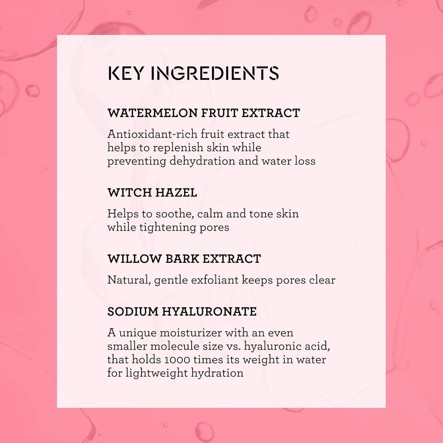 imageBliss What a Melon Replenishing Watermelon Hyaluronic Acid Toner  7 Fl Oz  Witch Hazel ampamp Willow Bark  Hydrates Refreshes and Energizes Tired Skin  Clean  Vegan ampamp CrueltyFreeWhat a Melon Toner