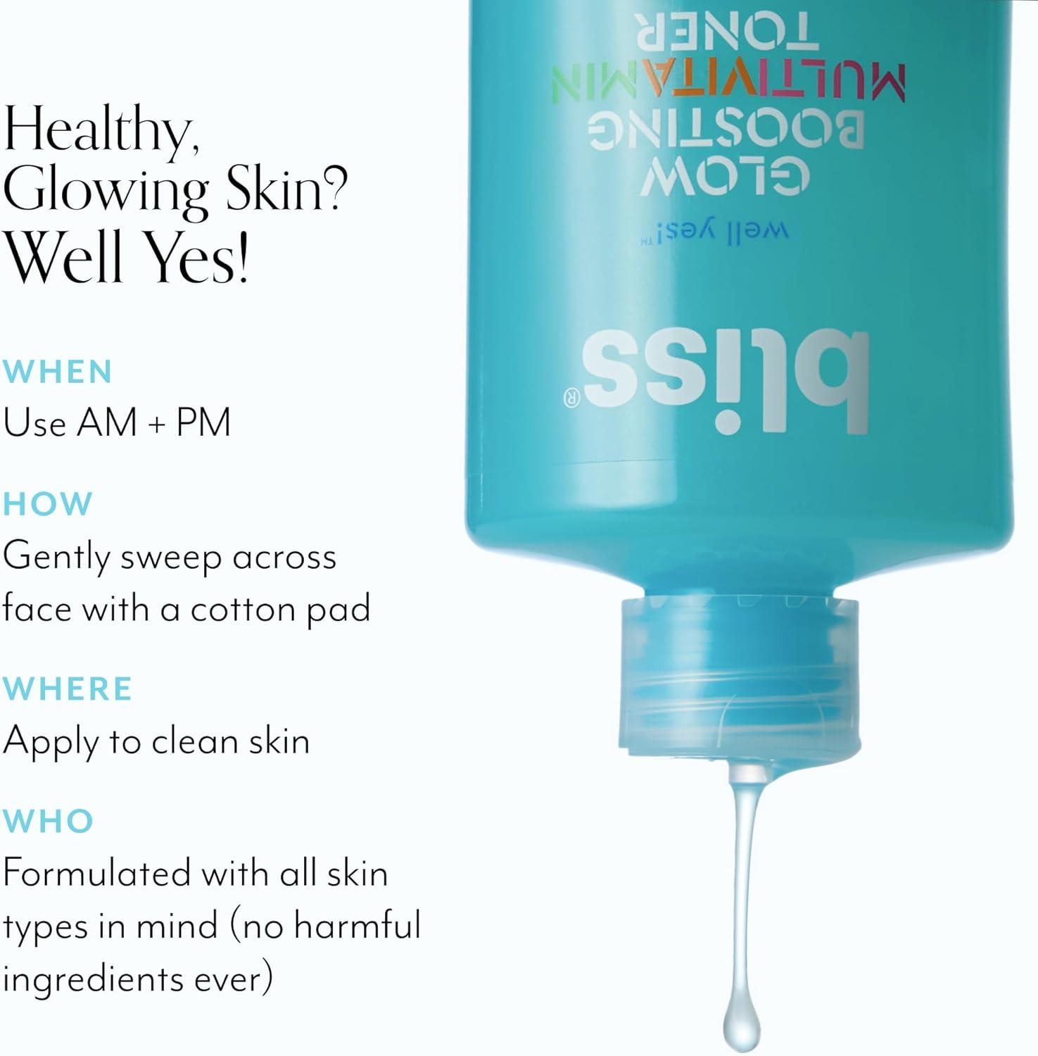 imageBliss What a Melon Replenishing Watermelon Hyaluronic Acid Toner  7 Fl Oz  Witch Hazel ampamp Willow Bark  Hydrates Refreshes and Energizes Tired Skin  Clean  Vegan ampamp CrueltyFreeGlow Boosting Toner