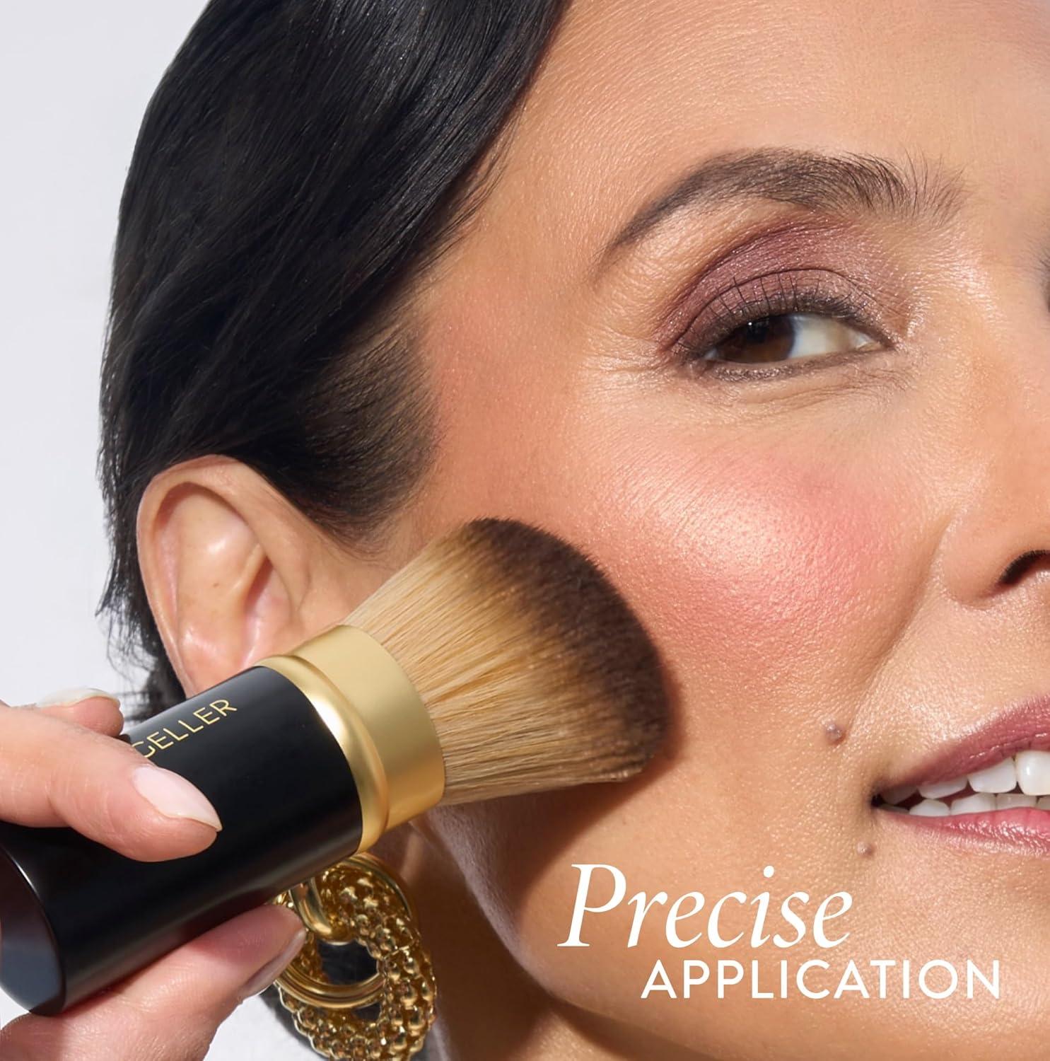 imageLAURA GELLER Baked Starter Kit Tuscan Dreams  Baked BalancenBrighten Powder Foundation  Retractable Angled Kabuki Brush  Best of the Best Palette Tuscan Dreams medium