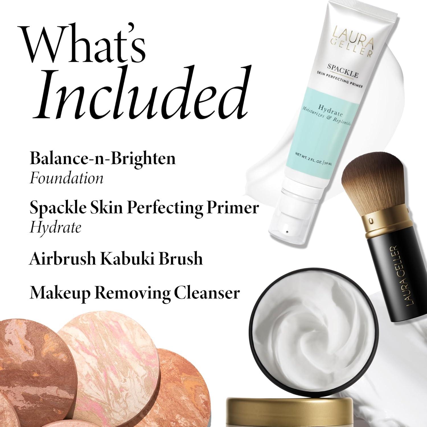 imageLAURA GELLER Cold Cream Cleanser  BalancenBrighten Fair  Spackle Hydrate  Airbrush Kabuki Brush