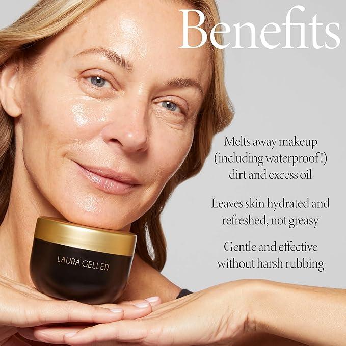 imageLAURA GELLER Cold Cream Cleanser  BalancenBrighten Light  Spackle Hydrate  Airbrush Kabuki Brush