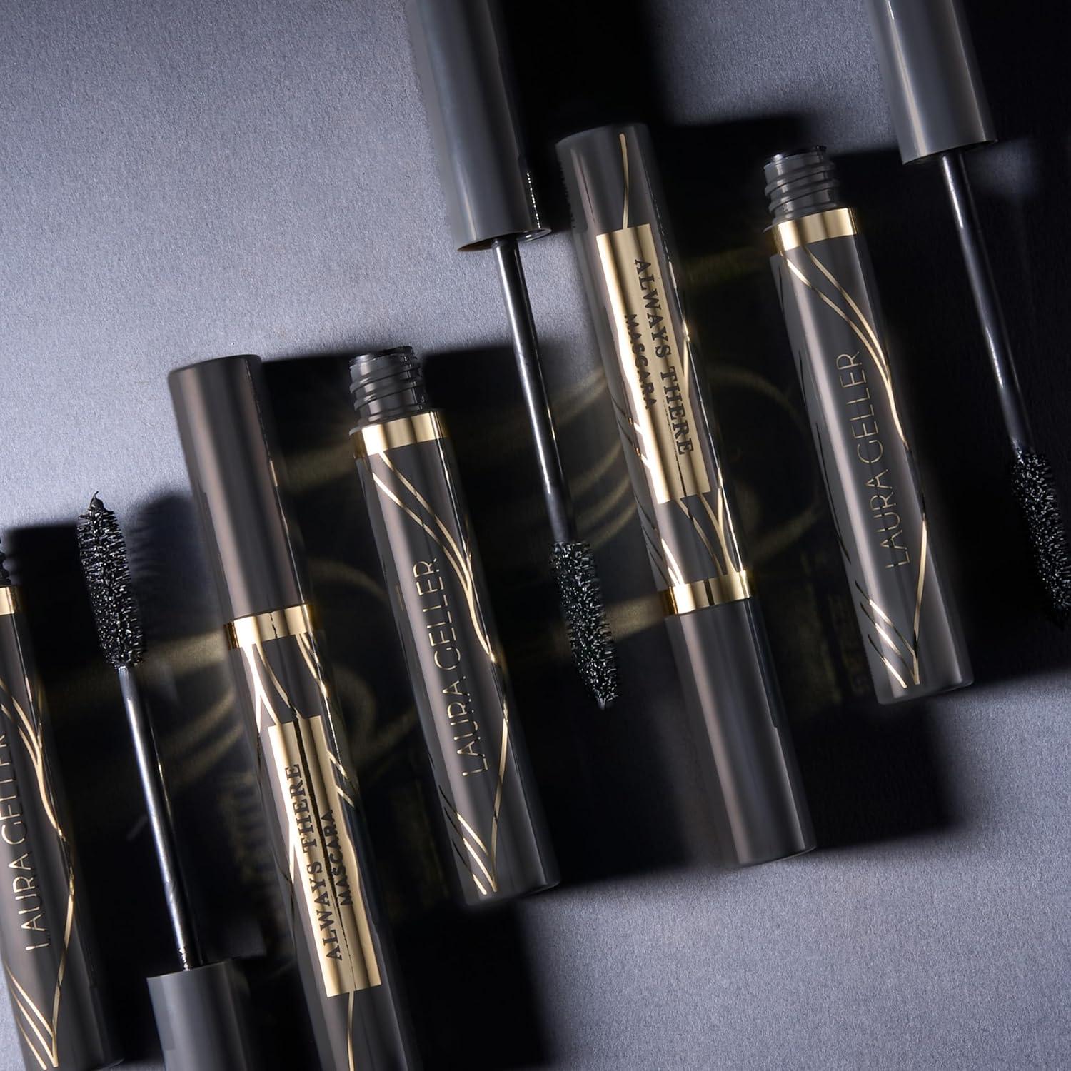 imageLAURA GELLER NEW YORK Always There Lengthening Mascara in Black  Defining Curling Buildable Formula Eye Makeup Innovative Lengthening Brush  1 count037 Fl Oz Pack of 1