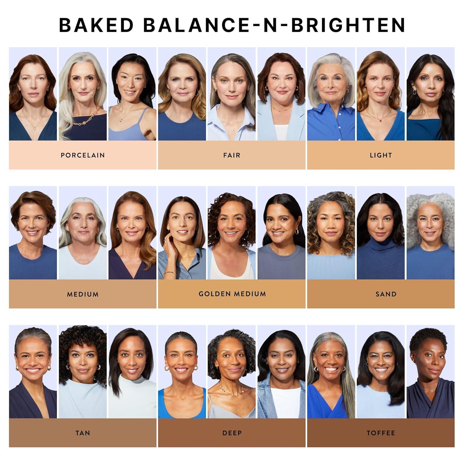 imageLAURA GELLER NEW YORK AwardWinning Baked BalancenBrighten Color Correcting Powder Foundation  Light  Buildable Light to Medium Coverage  DemiMatte Natural Finish04 Medium