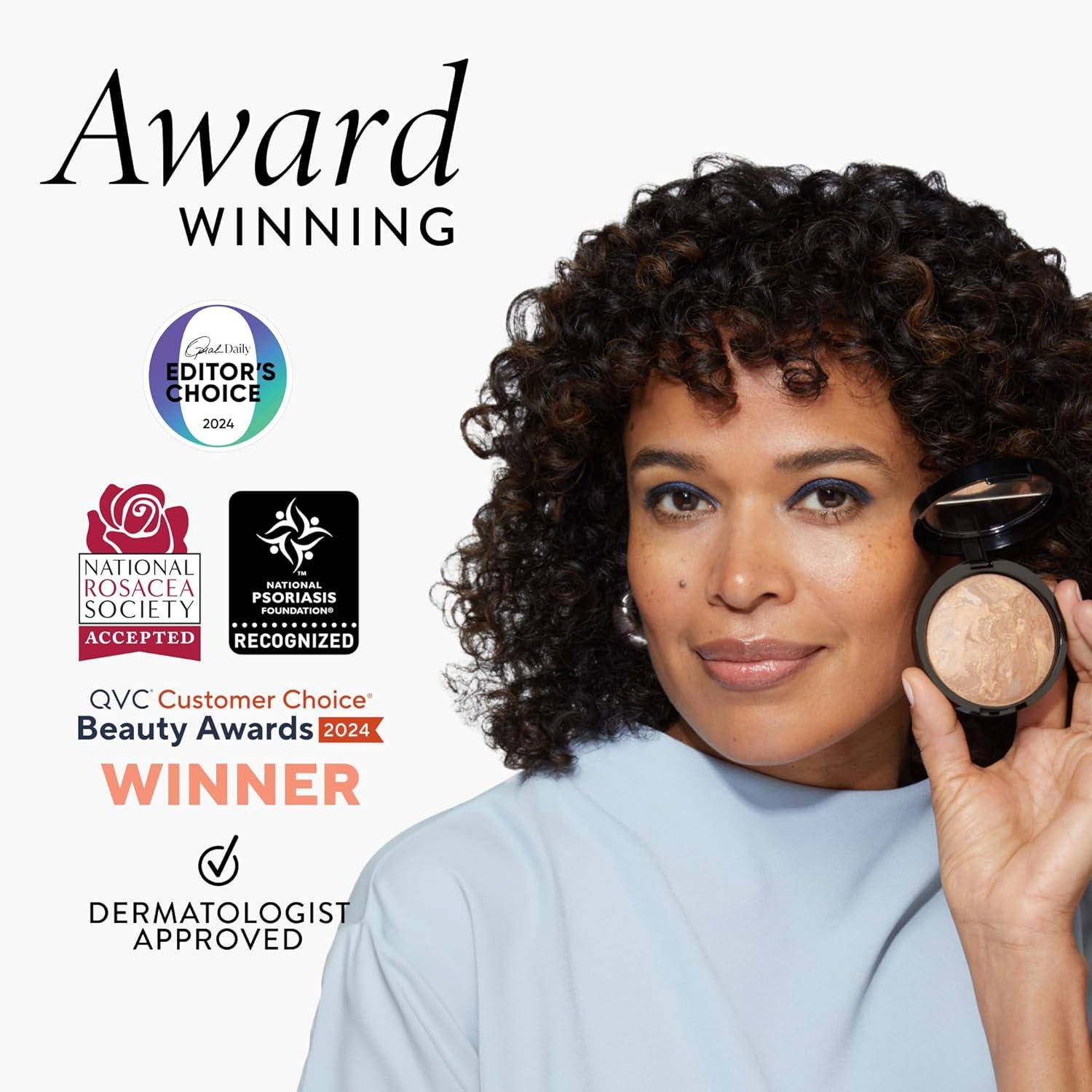 imageLAURA GELLER NEW YORK AwardWinning Baked BalancenBrighten Color Correcting Powder Foundation  Light  Buildable Light to Medium Coverage  DemiMatte Natural Finish01 Porcelain