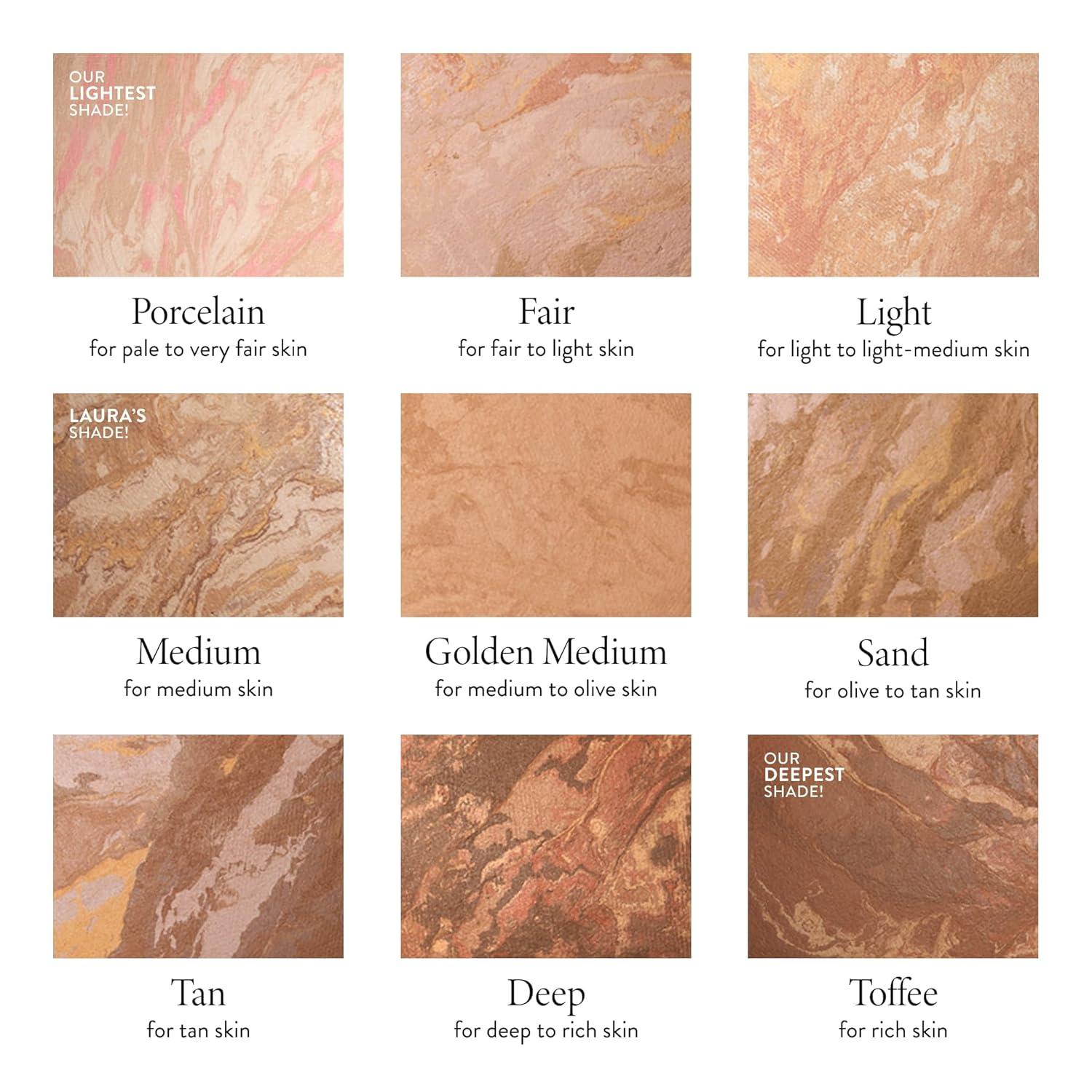 imageLAURA GELLER NEW YORK AwardWinning Baked BalancenBrighten Color Correcting Powder Foundation  Light  Buildable Light to Medium Coverage  DemiMatte Natural Finish09 Toffee