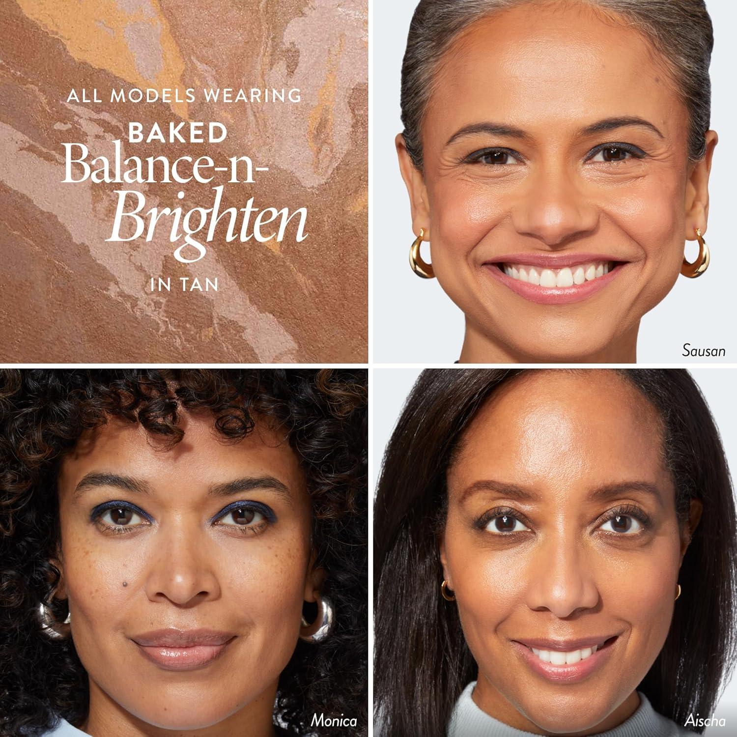 imageLAURA GELLER NEW YORK AwardWinning Baked BalancenBrighten Color Correcting Powder Foundation  Light  Buildable Light to Medium Coverage  DemiMatte Natural Finish107 Deep To Go