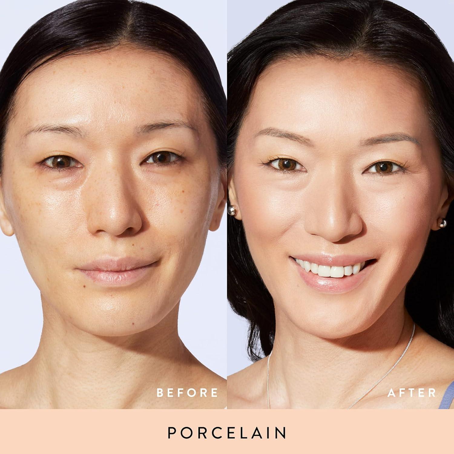 imageLAURA GELLER NEW YORK AwardWinning Baked BalancenBrighten Color Correcting Powder Foundation  Light  Buildable Light to Medium Coverage  DemiMatte Natural Finish101 Porcelain To Go