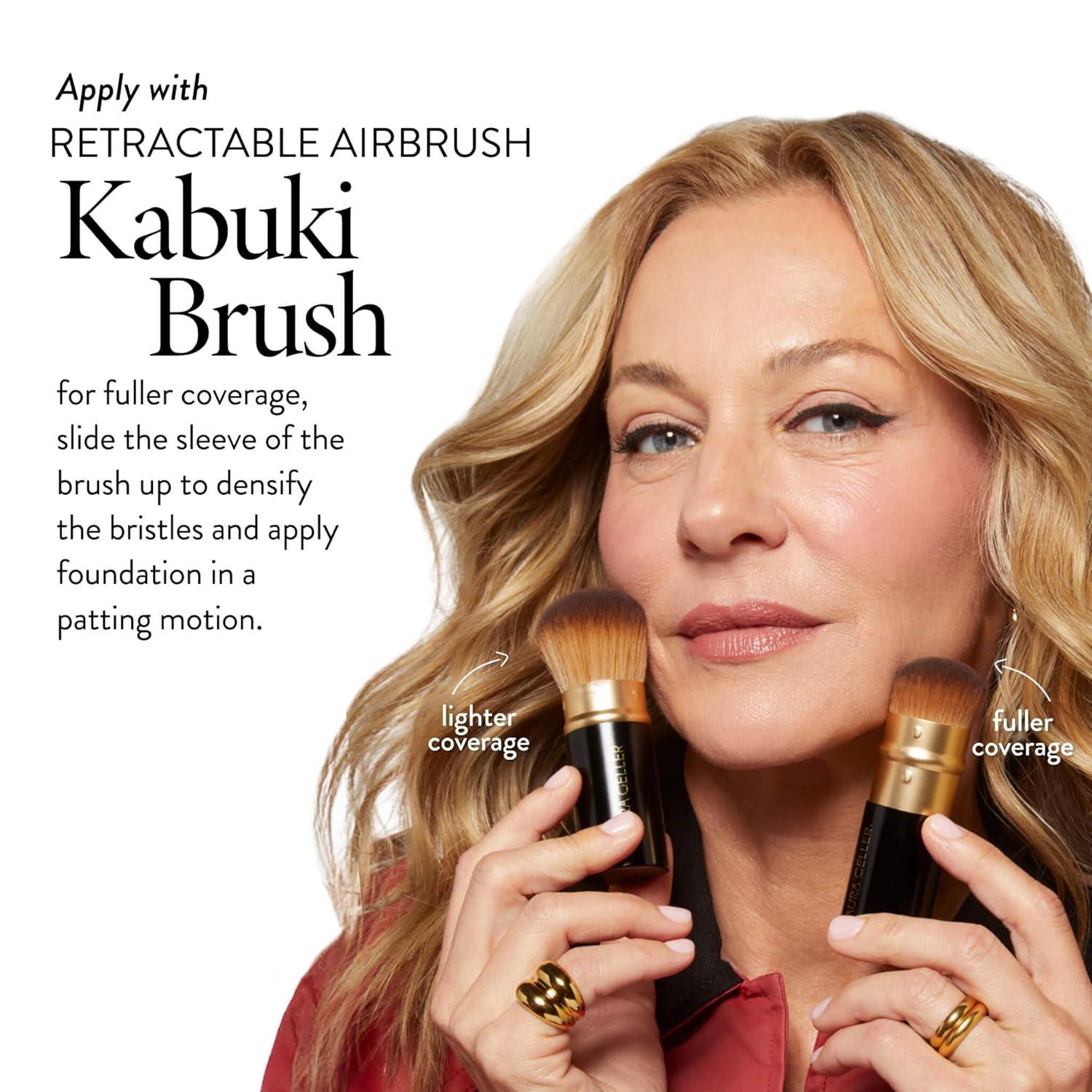 imageLAURA GELLER NEW YORK AwardWinning Baked BalancenBrighten Color Correcting Powder Foundation  Light  Buildable Light to Medium Coverage  DemiMatte Natural Finish08 Deep