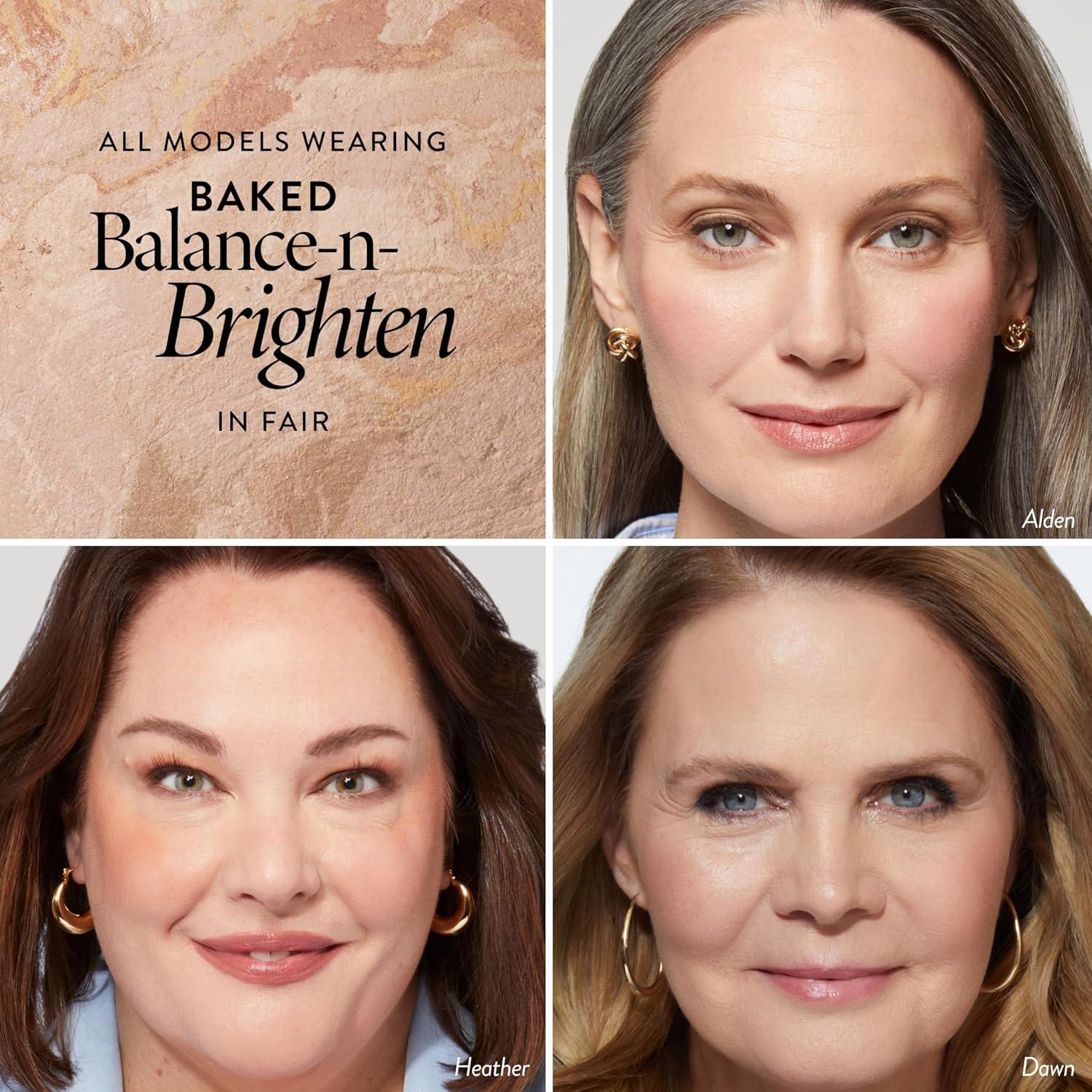 imageLAURA GELLER NEW YORK AwardWinning Baked BalancenBrighten Color Correcting Powder Foundation  Light  Buildable Light to Medium Coverage  DemiMatte Natural Finish102 Fair To Go