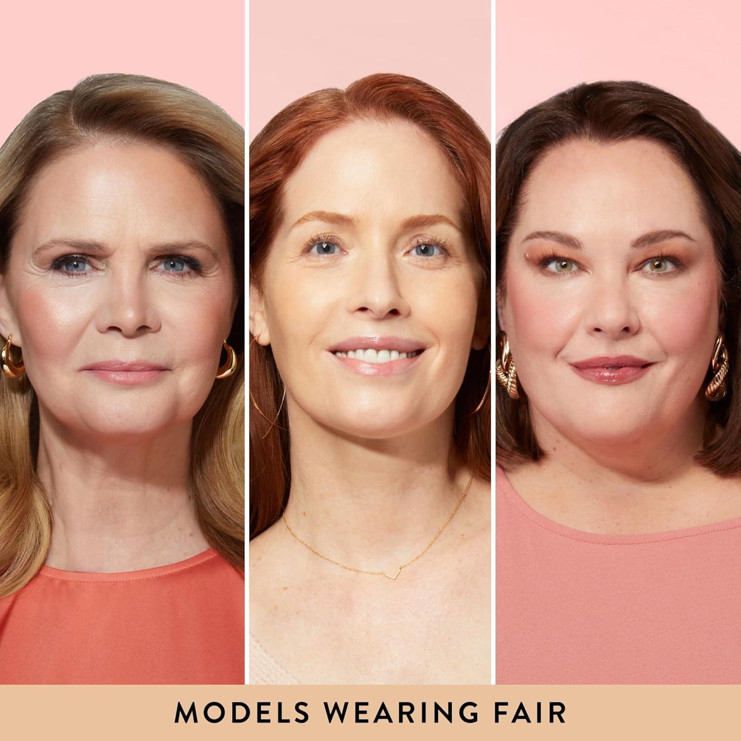 imageLAURA GELLER NEW YORK Baked BalanceNGlow Illuminating Color Correcting Foundation  Fair  Retractable Airbrush Kabuki Brush 2 PC