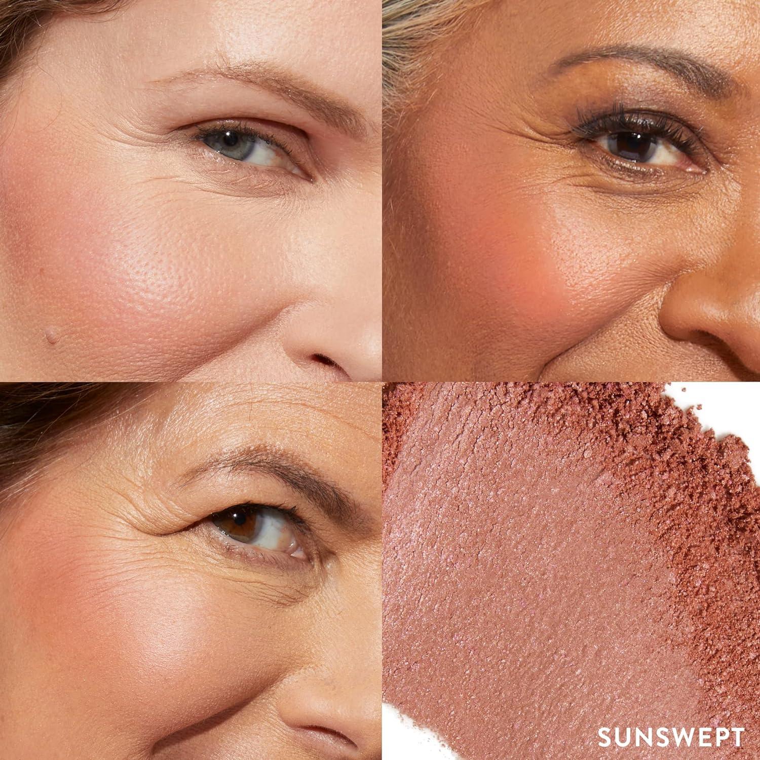 imageLAURA GELLER NEW YORK Baked BlushnBrighten Marbleized Blush  Apricot Berry ampamp Angled Brush 2pc Set05 Sunswept