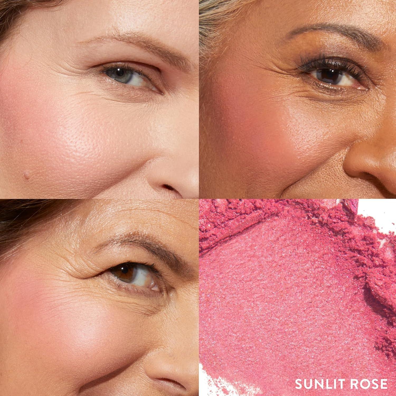 imageLAURA GELLER NEW YORK Baked BlushnBrighten Marbleized Blush  Apricot Berry ampamp Angled Brush 2pc Set07 Sunlit Rose