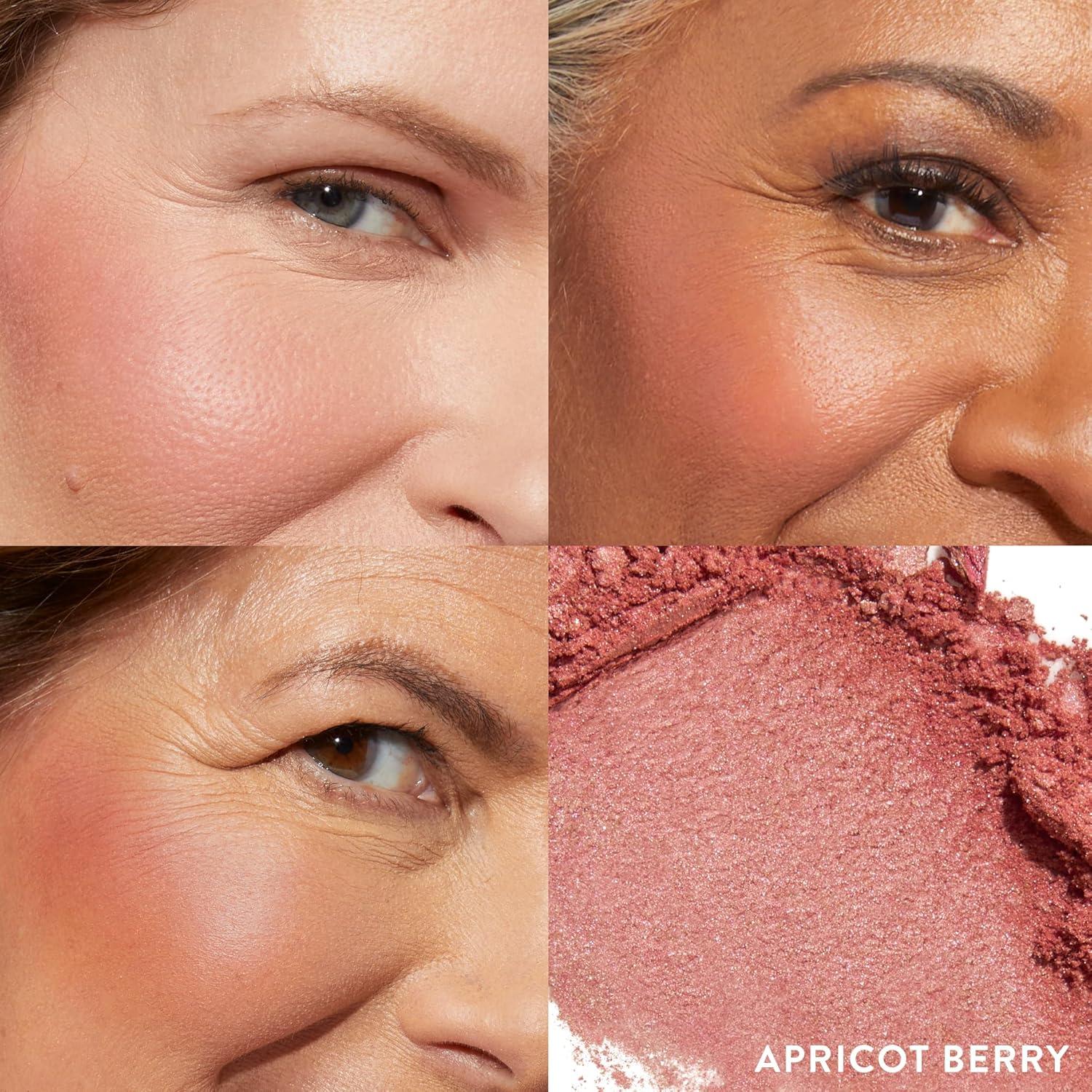 imageLAURA GELLER NEW YORK Baked BlushnBrighten Marbleized Blush  Apricot Berry ampamp Angled Brush 2pc Set12 Apricot Berry