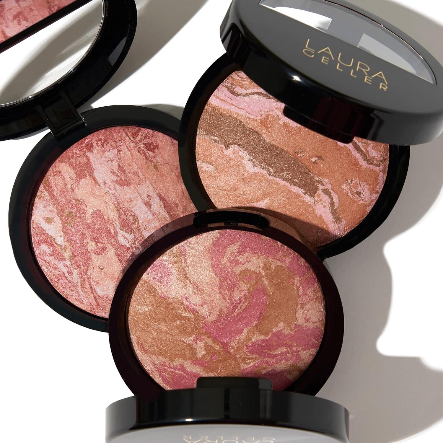imageLAURA GELLER NEW YORK Baked BlushnBronze Marbleized 2in1 Sculpting Bronzer Blush  Rose Bronze  Contour Face with a Radiant Flush05 Berry Bronze