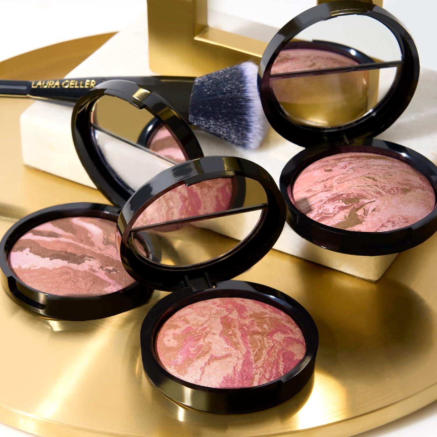 imageLAURA GELLER NEW YORK Baked BlushnBronze Marbleized 2in1 Sculpting Bronzer Blush  Rose Bronze  Contour Face with a Radiant Flush05 Berry Bronze