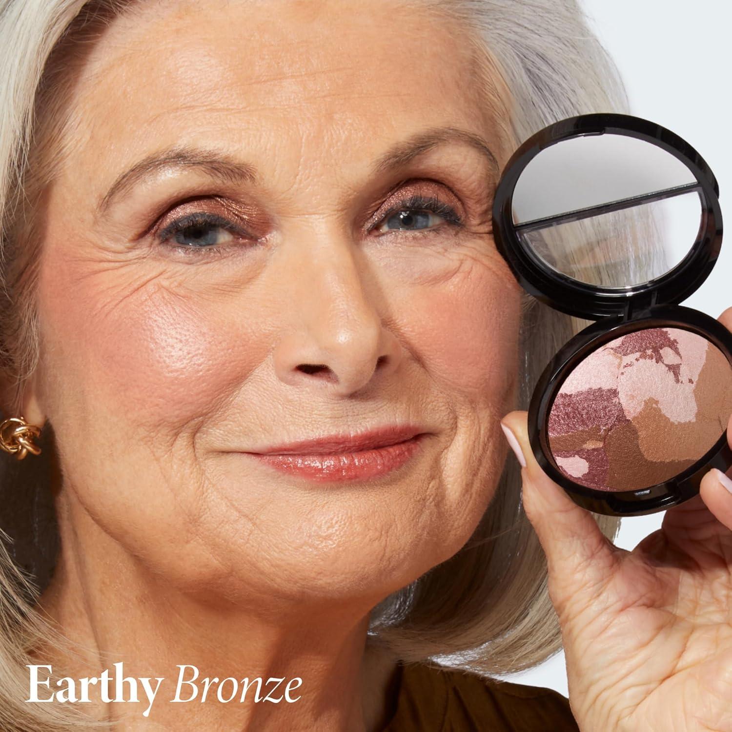 imageLAURA GELLER NEW YORK Baked BlushnBronze Marbleized 2in1 Sculpting Bronzer Blush  Rose Bronze  Contour Face with a Radiant Flush08 Earthy Bronze