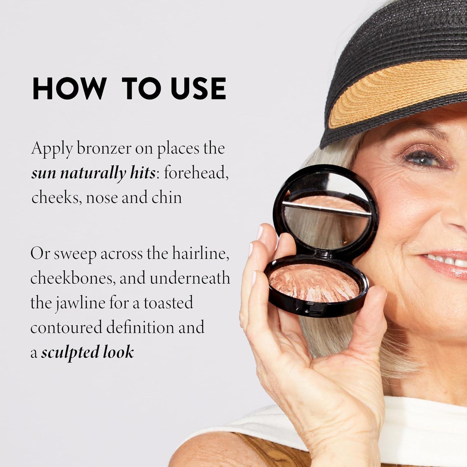 imageLAURA GELLER NEW YORK Baked BronzeNBrighten Bronzer Powder  Fair  Natural Bronze Glow02 Medium