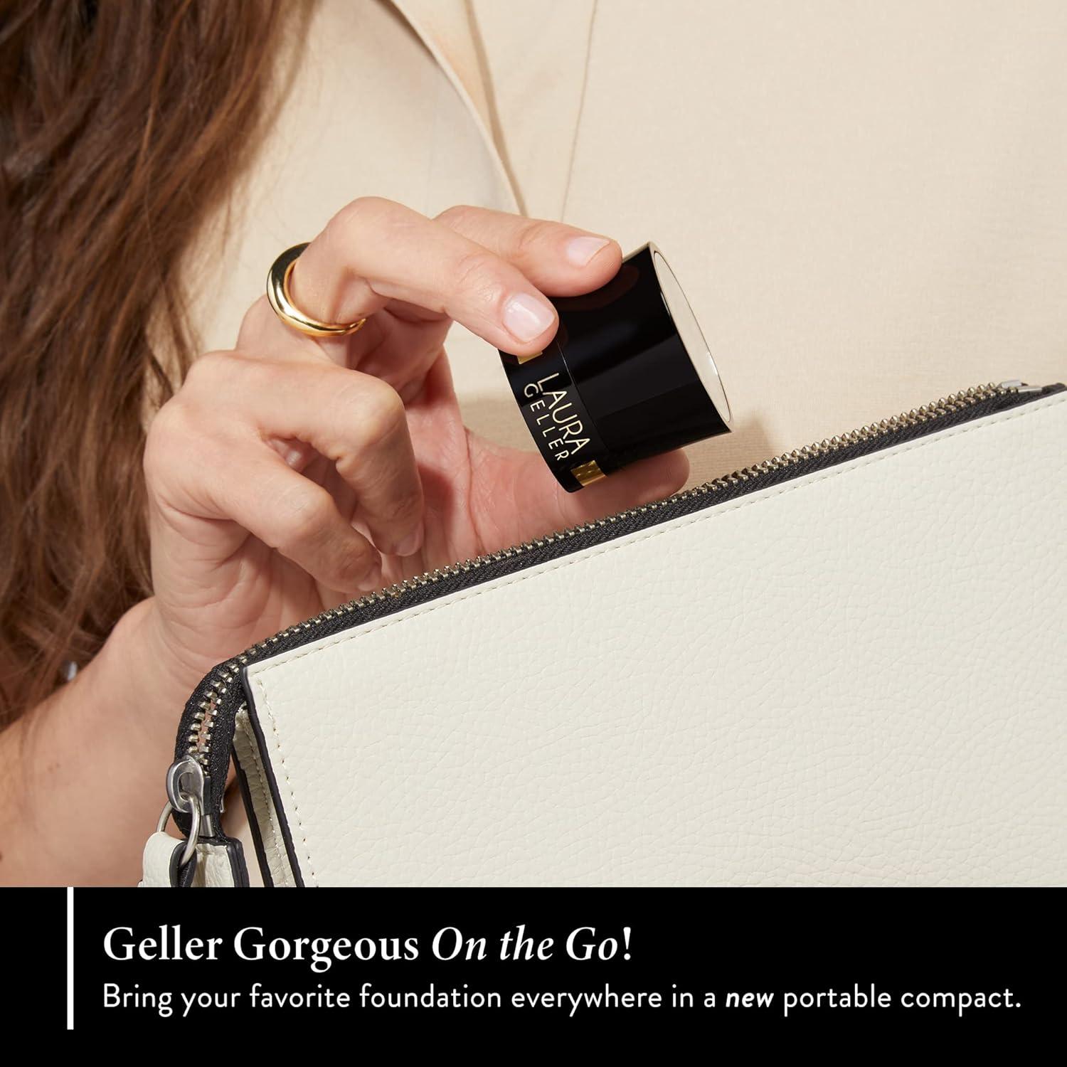 imageLAURA GELLER NEW YORK Baked BronzeNBrighten Bronzer Powder  Fair  Natural Bronze Glow14 Deep To Go  Travel Size