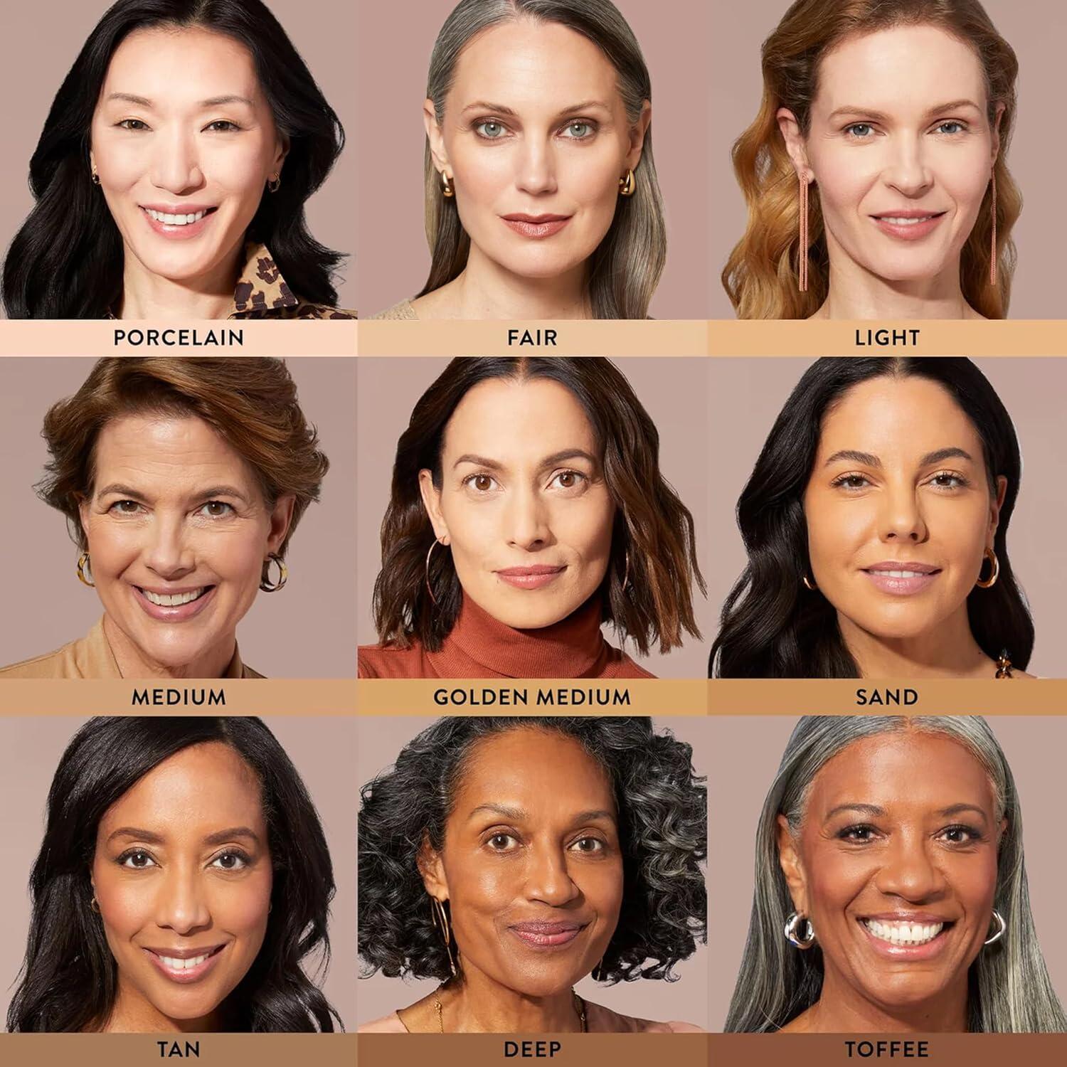 imageLAURA GELLER NEW YORK Baked Starter Kit  Full Coverage Double Take Powder Foundation  Best of the Best Face Palette  Retractable Angled Kabuki Brush 07 Deep03 Light