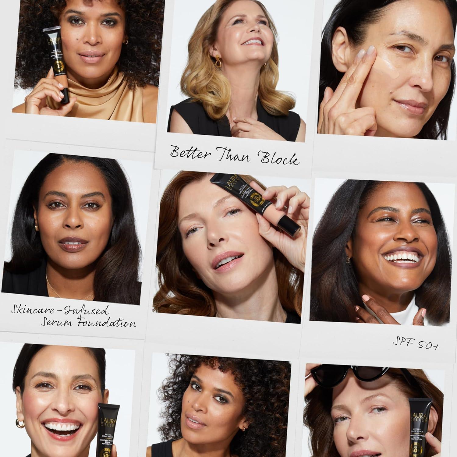 imageLAURA GELLER NEW YORK Better Than Block SkincareInfused Serum Foundation with Broad Spectrum SPF 50 Sand04 Golden Medium