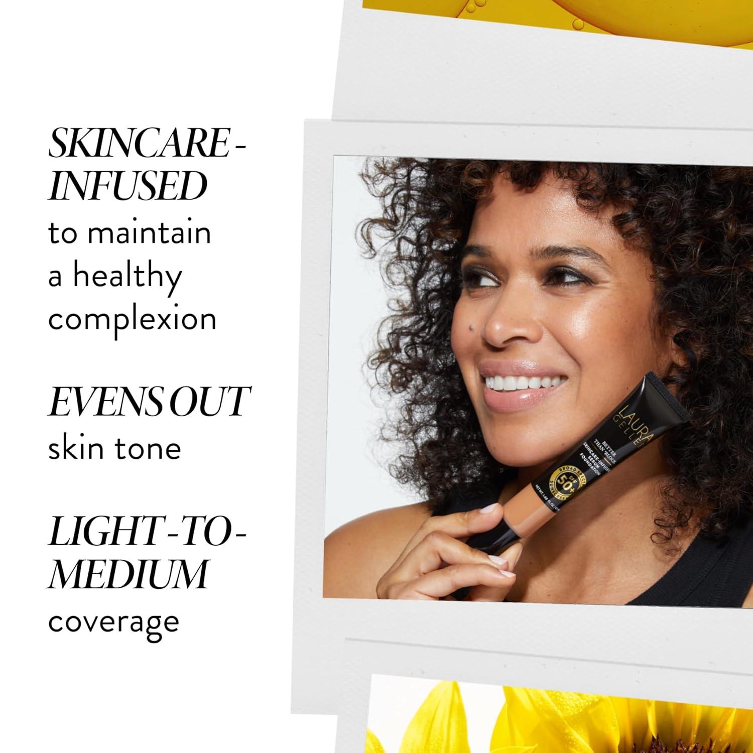 imageLAURA GELLER NEW YORK Better Than Block SkincareInfused Serum Foundation with Broad Spectrum SPF 50 Sand06 Deep