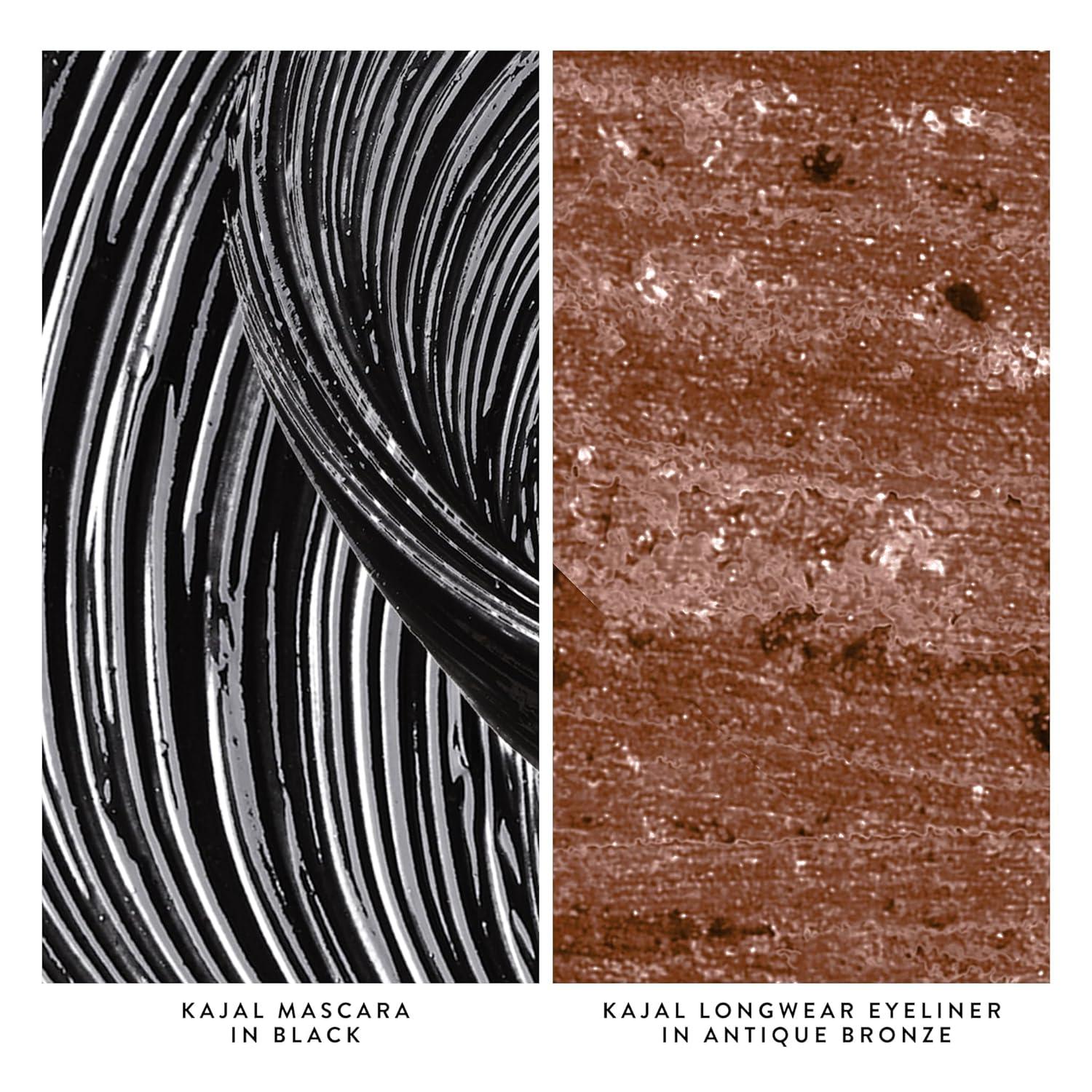 imageLAURA GELLER NEW YORK Bold Beauty Kajal Duo Kajal Longwear Kohl Eyeliner Pencil Antique Bronze  Kajal Longwear Black Mascara