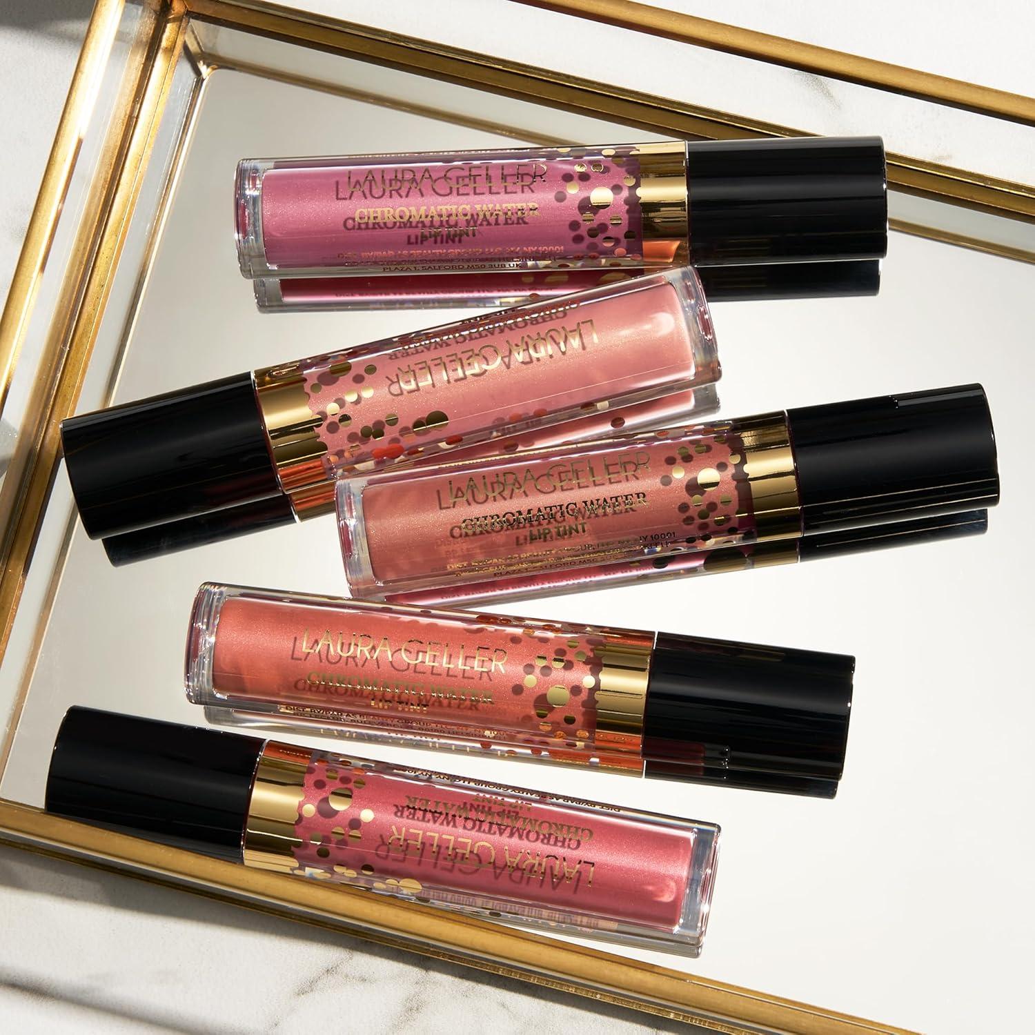 imageLAURA GELLER NEW YORK Chromatic Water Lip Tint Holographic Lip Color WaterBased Formula to Hydrate Dry Lips Tea RoseGinger