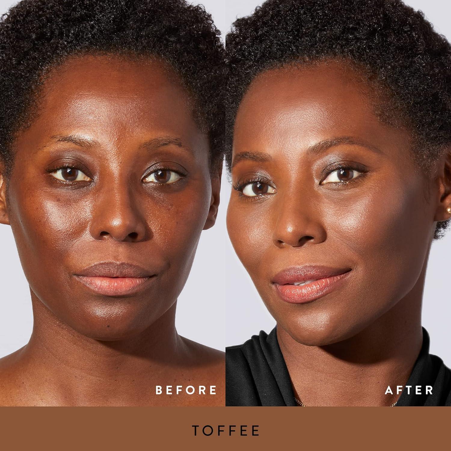 imageLAURA GELLER NEW YORK Everyday Routine Kit  Baked BalanceNBrighten Color Correcting Powder Foundation Medium  Retractable Angled Kabuki  Spackle Makeup Primer Champagne Glow 3 PC08 Toffee  Champagne Glow