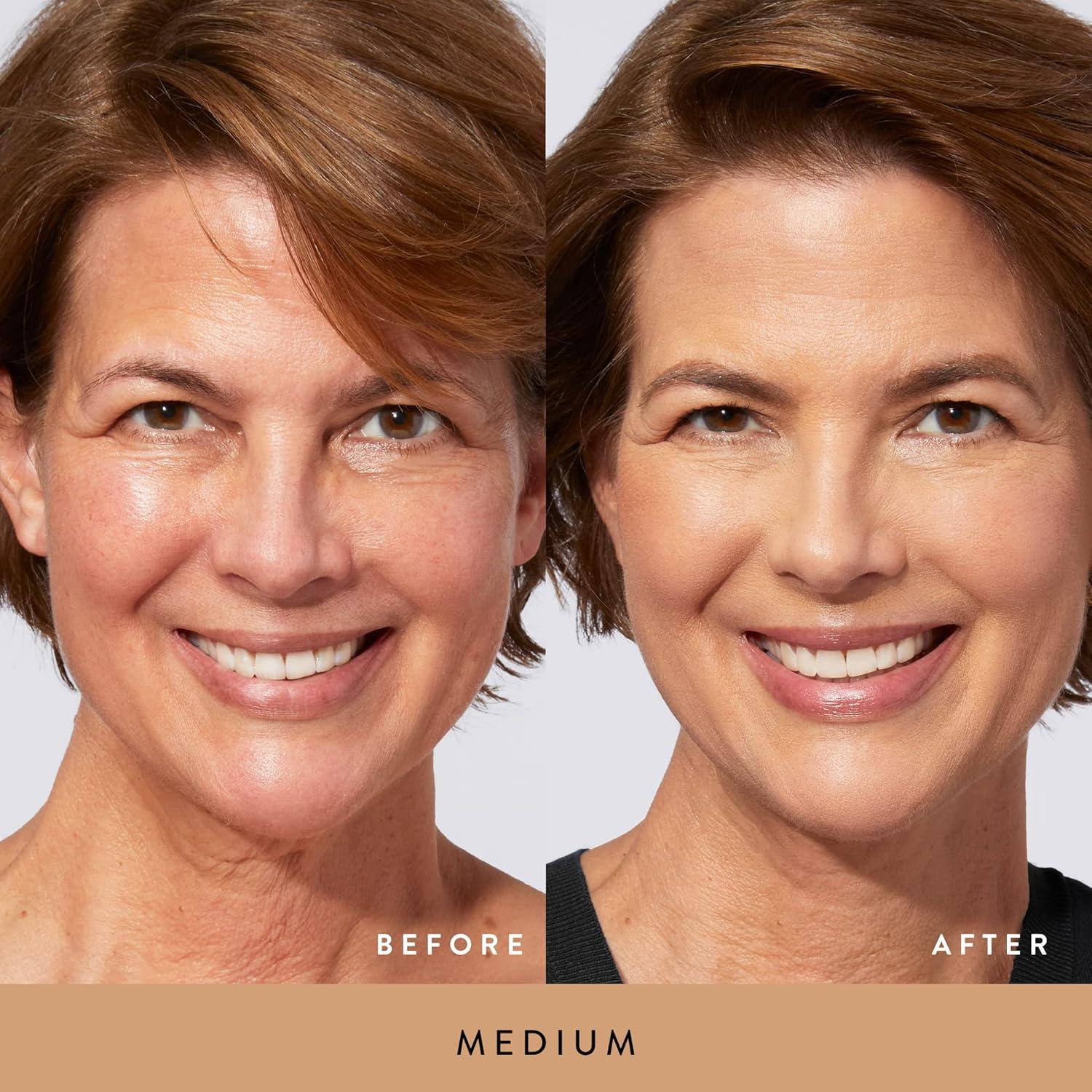 imageLAURA GELLER NEW YORK Everyday Routine Kit  Baked BalanceNBrighten Color Correcting Powder Foundation Medium  Retractable Angled Kabuki  Spackle Makeup Primer Champagne Glow 3 PC04 Medium  Champagne Glow