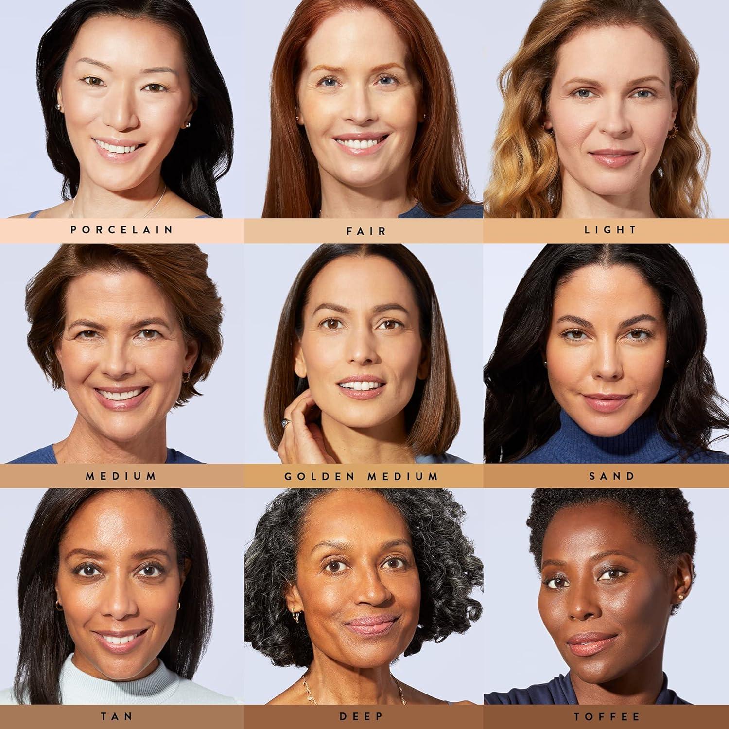 imageLAURA GELLER NEW YORK Face the Day Kit 3 PC  BalancenBrighten Foundation Porcelain  Spackle Skin Perfecting Primer Hydrate  Airbrush Round Kabuki Brush