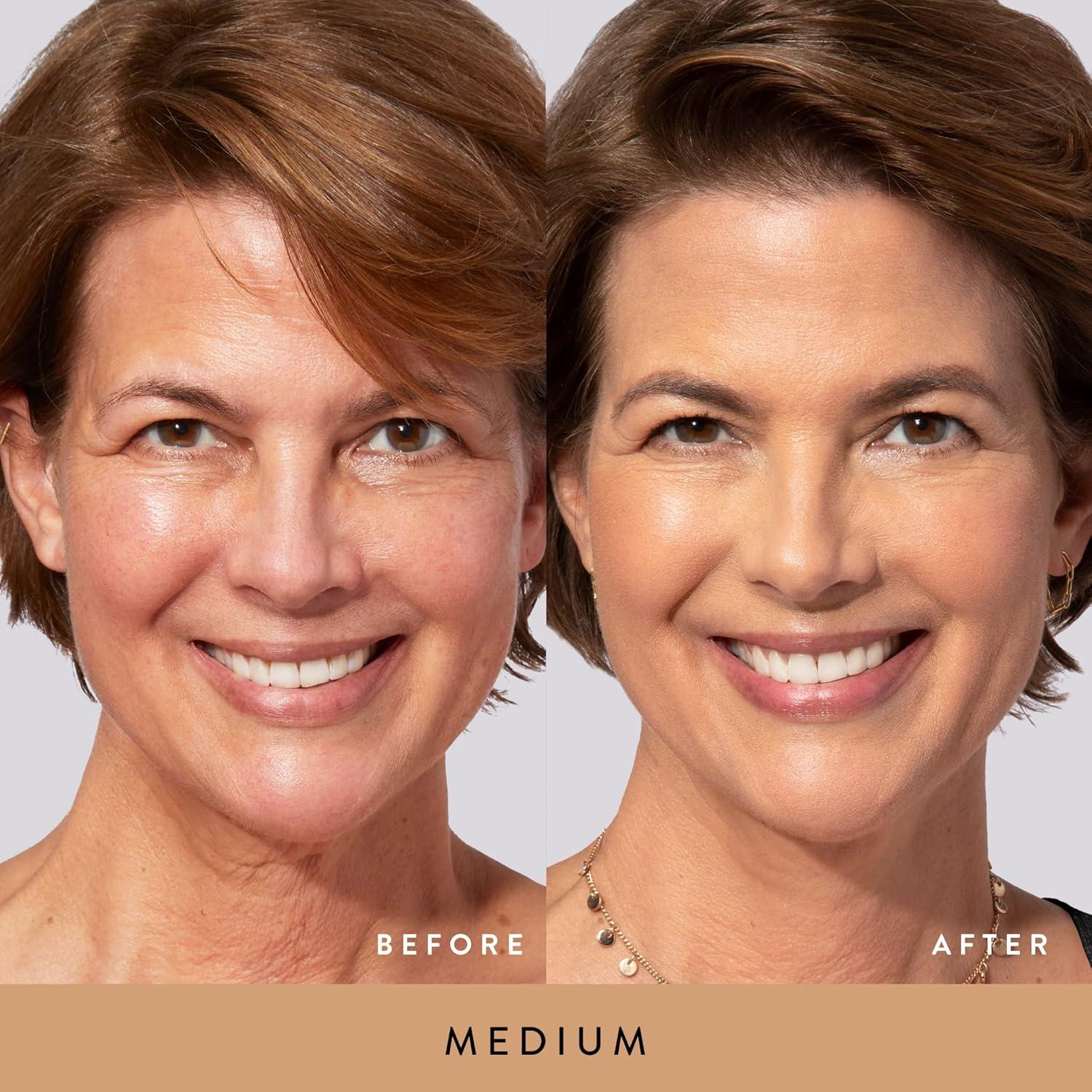 imageLAURA GELLER NEW YORK Get Glowing Kit 2pc Baked BalancenGlow Illuminating Powder Foundation Toffee  Airbrush Kabuki Makeup Brush04 Medium