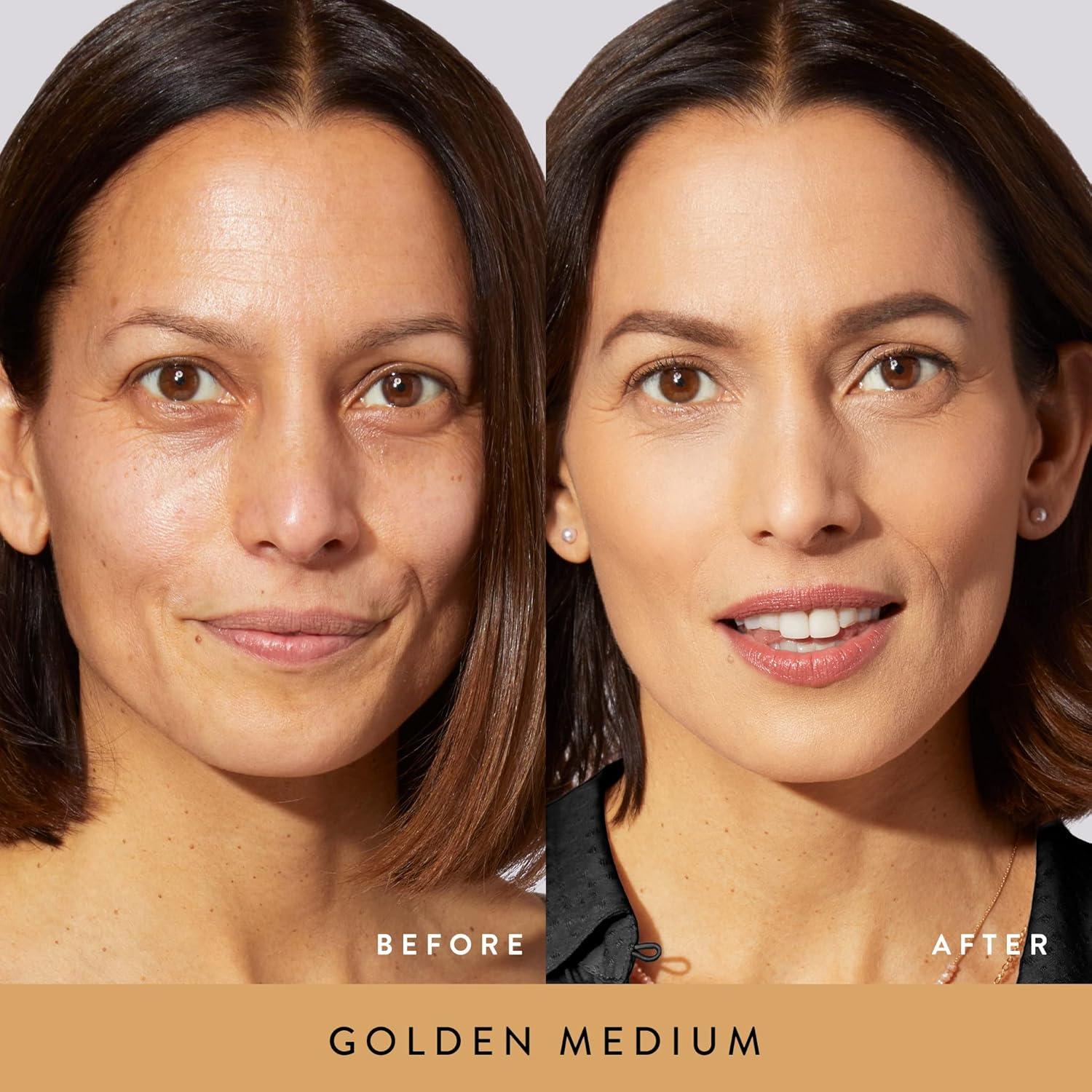 imageLAURA GELLER NEW YORK Get Glowing Kit 2pc Baked BalancenGlow Illuminating Powder Foundation Toffee  Airbrush Kabuki Makeup Brush05 Golden Medium