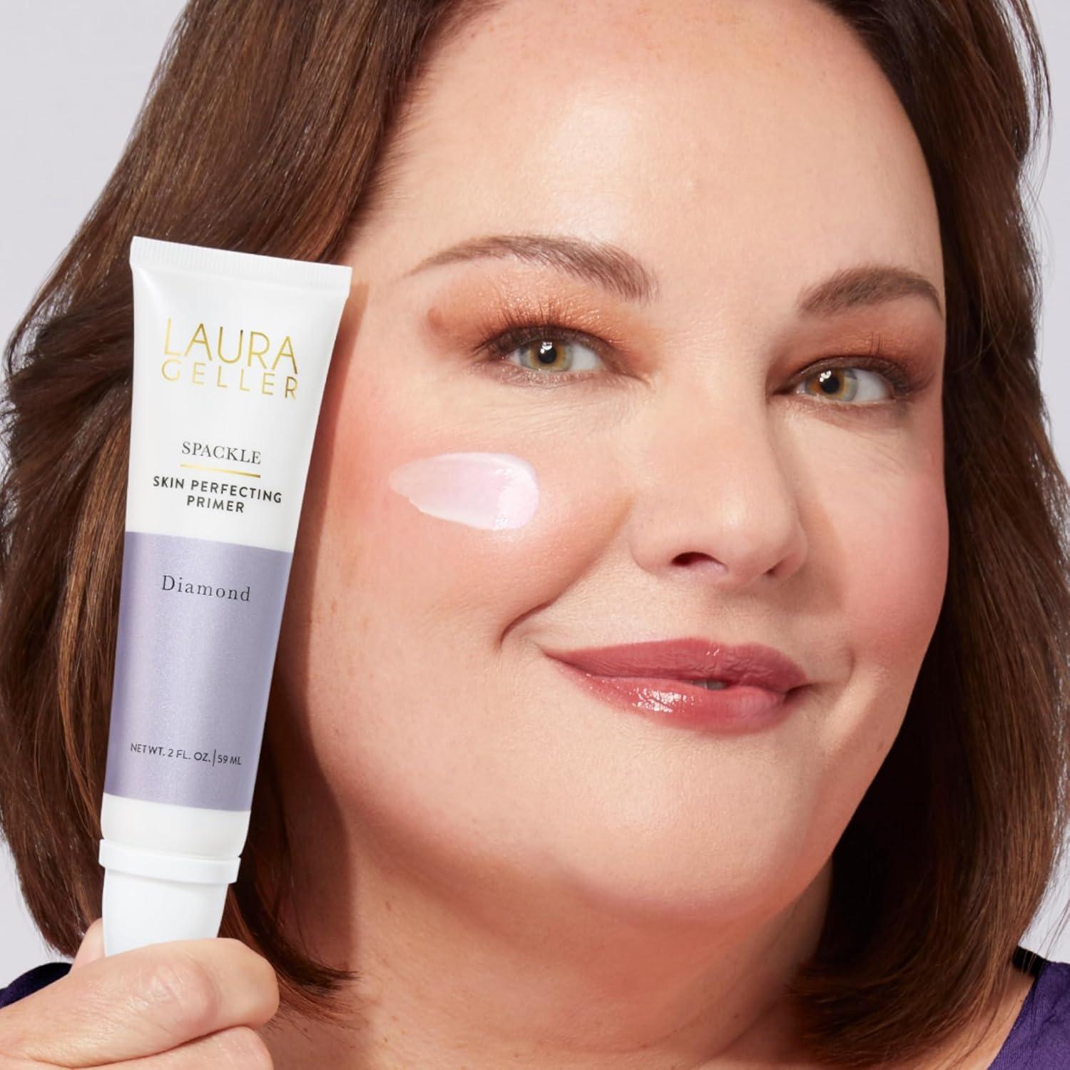 imageLAURA GELLER NEW YORK Illuminating Duo Baked BalancenGlow Illuminating Foundation Medium  Spackle SkinPerfecting Makeup Primer Diamond