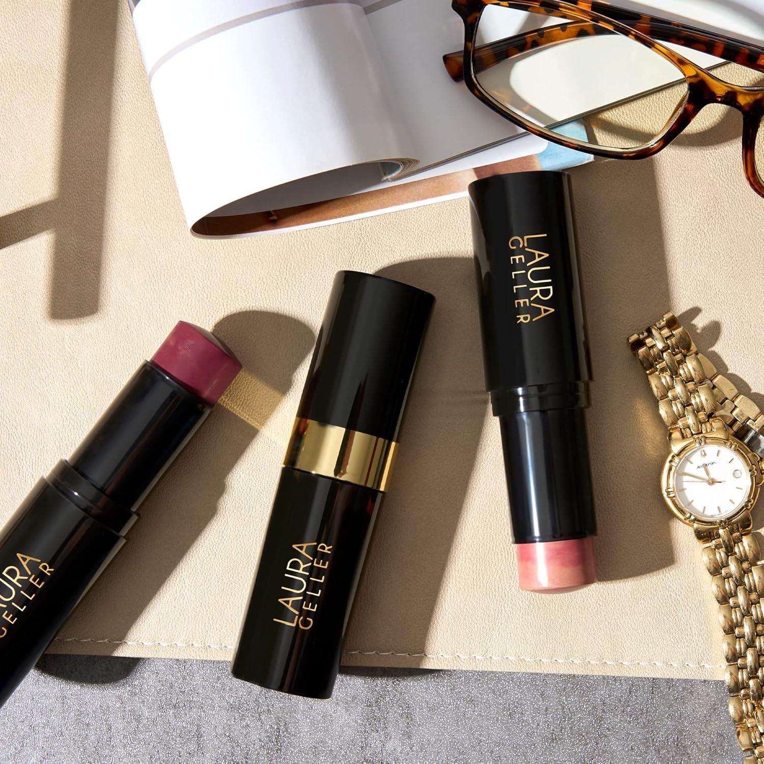 imageLAURA GELLER NEW YORK Italian Marble Blush Makeup Stick  Cream Finish Marbleized Blush for Cheeks Apricot Spritz02 Apricot Spritz