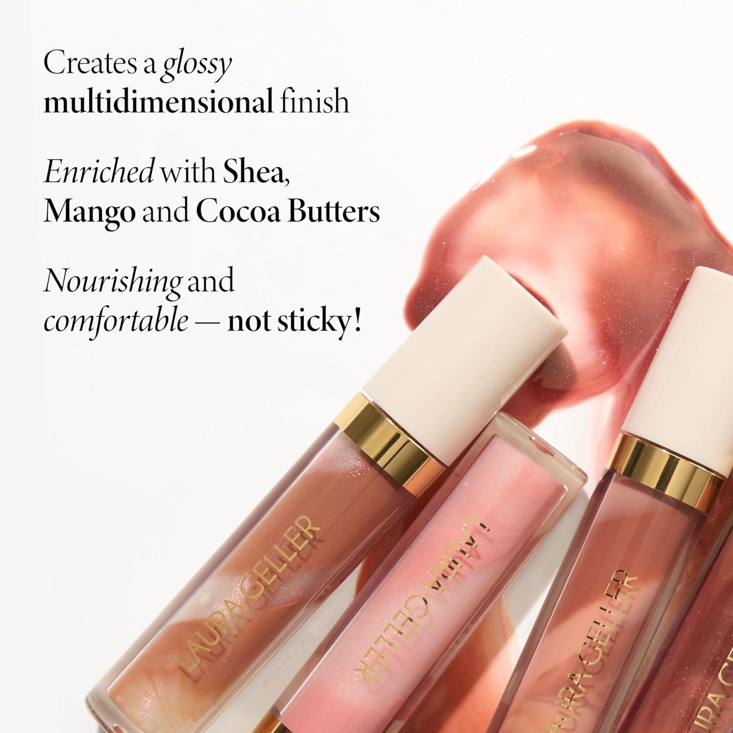 imageLAURA GELLER NEW YORK Italian Marble Glossy Lip Tint  Moisturizing Lip Gloss  Enriched with Shea Mango and Cocoa Butters 01 Brunch Mimosa05 Cosmo Nights