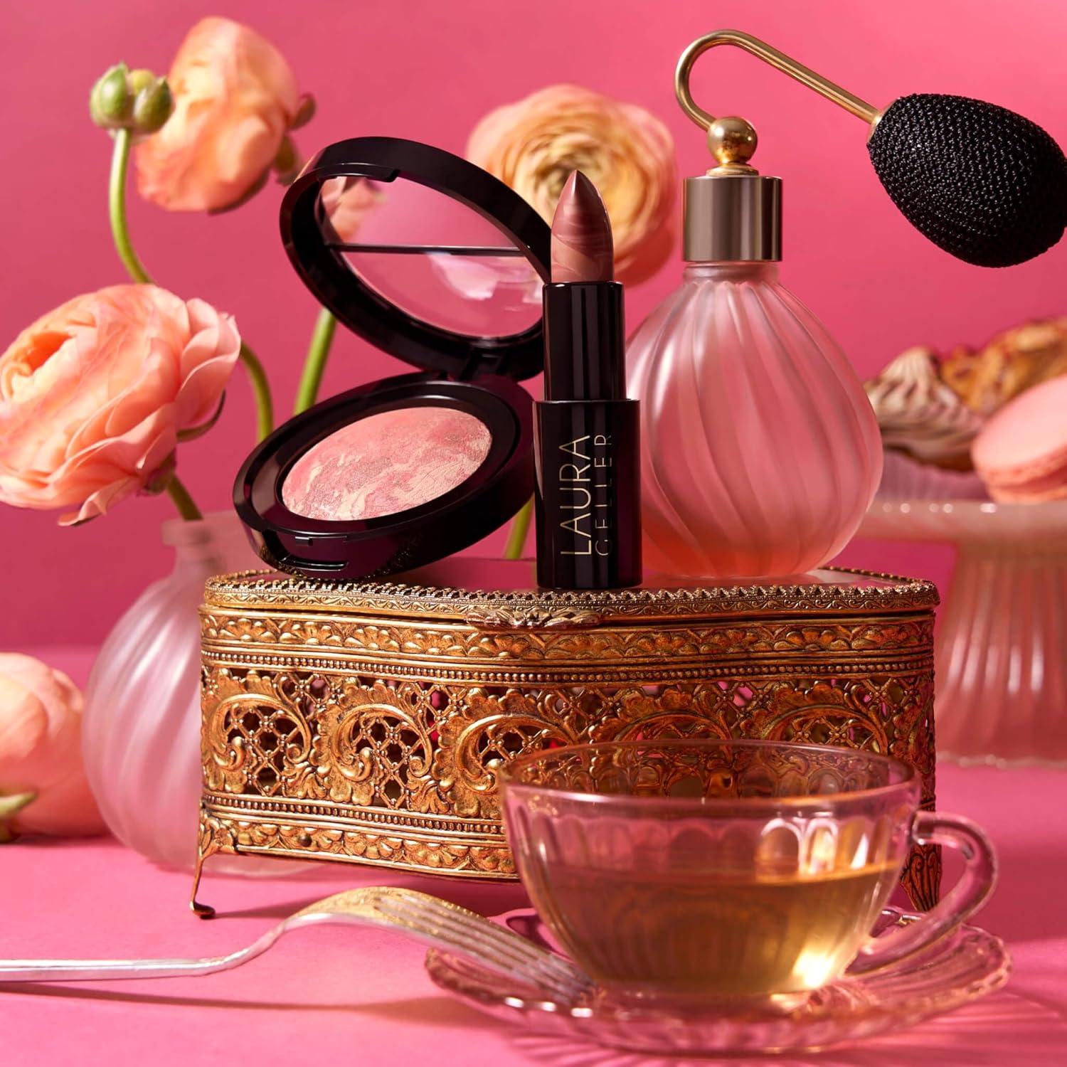 imageLAURA GELLER NEW YORK Its a Pink Thing Marbleized Makeup Collection  Limited Edition Blush ampamp Lipstick Gift Set  Marbleized Baked Blush ampamp Hydrating Lipstick  Perfect for Mothers Day Gifting