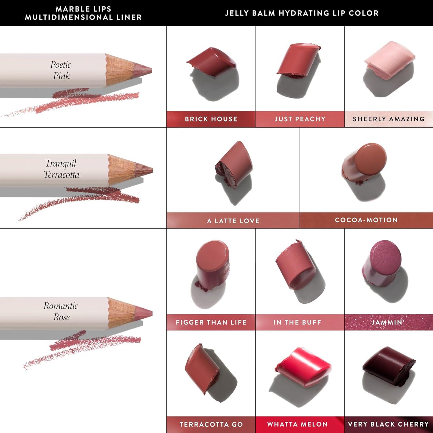 imageLAURA GELLER NEW YORK Jelly Balm Moisturizing Tinted Lip Balm  A Latte Love  Hydrating Vitamin E  SemiShine Finish10 Cocoa Motion